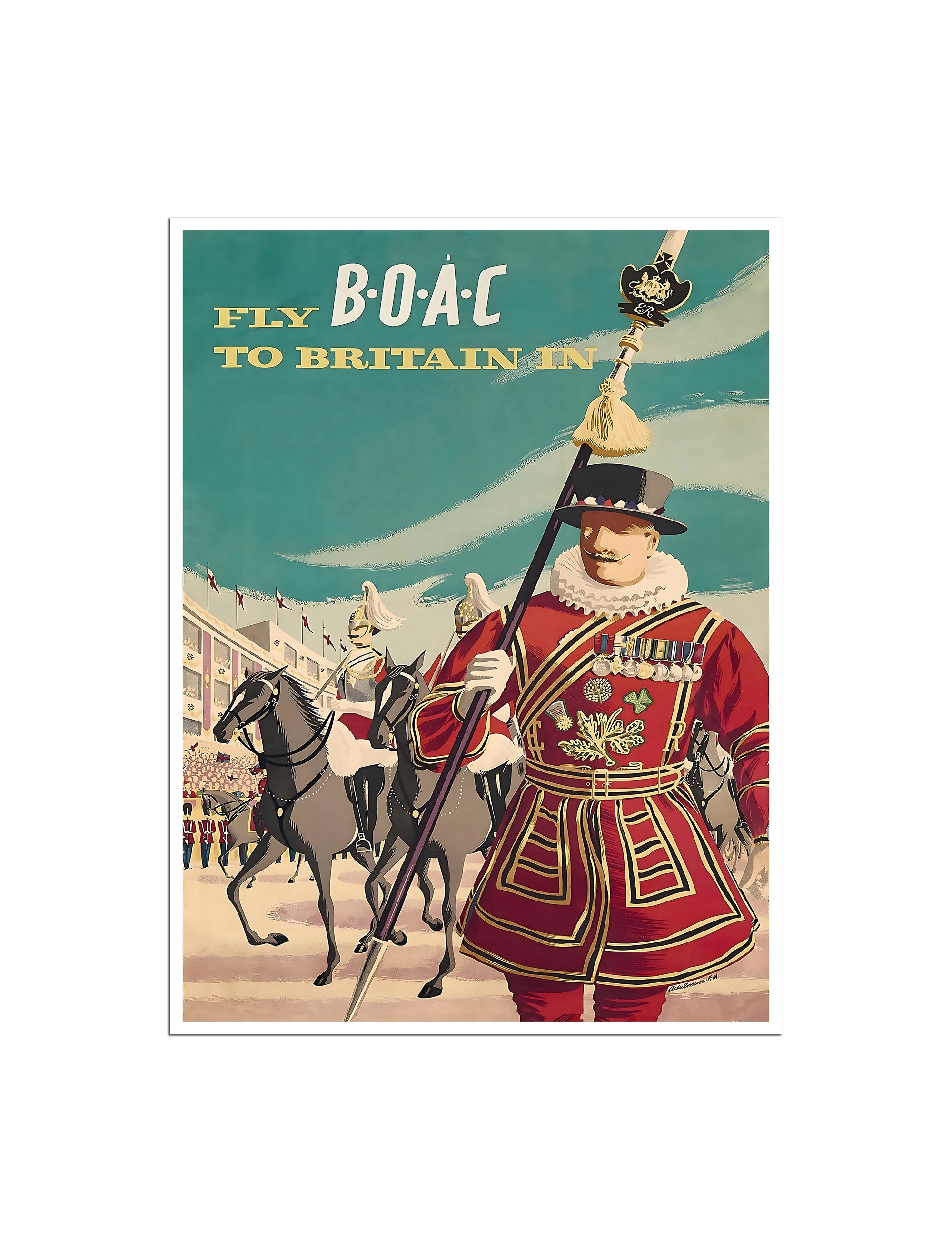 Britain Travel Poster British Art Vintage UK Print (XR4729)