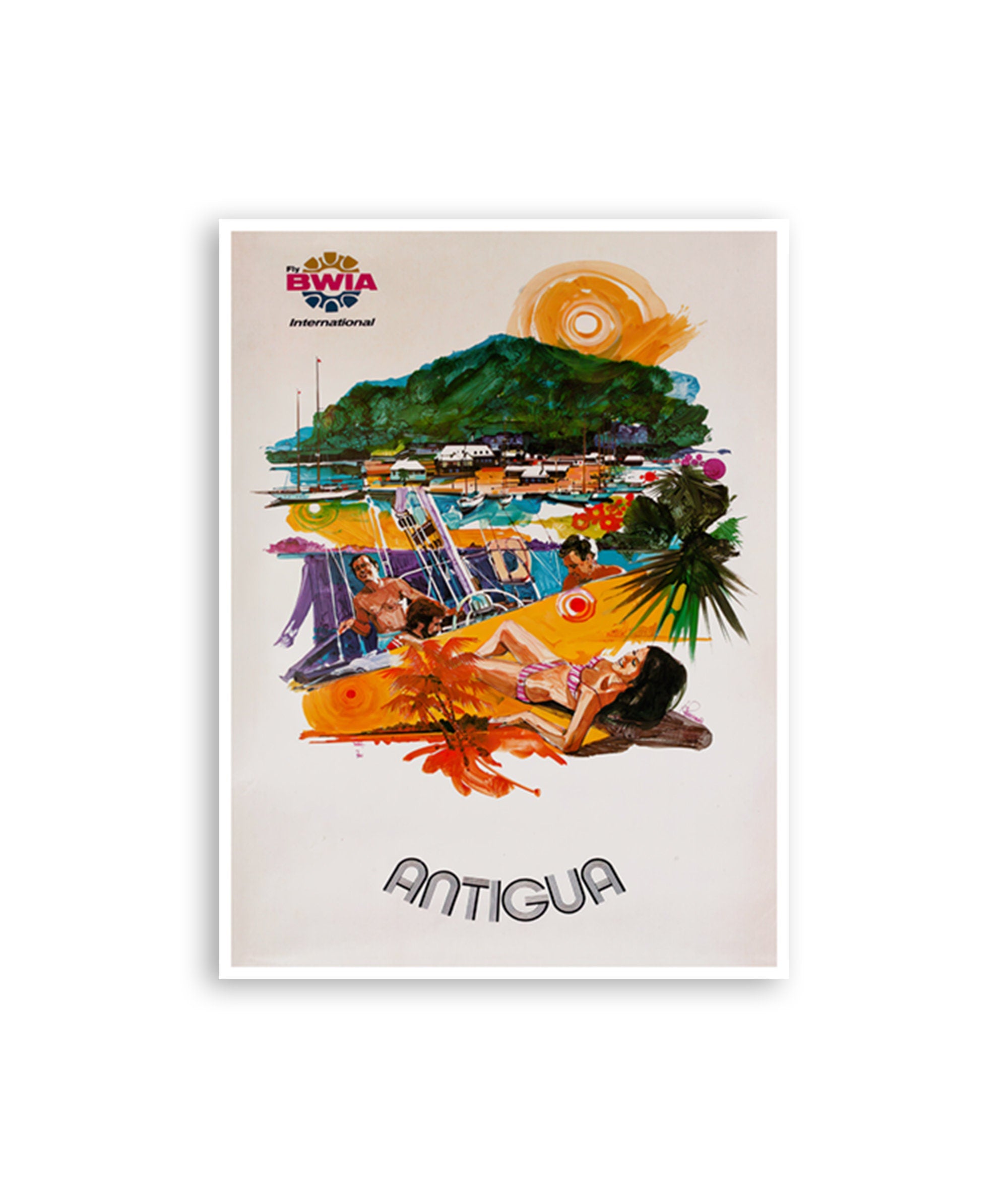 Antigua Travel Poster