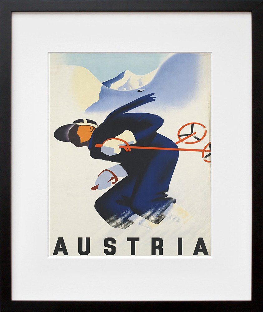 Austria Ski Poster