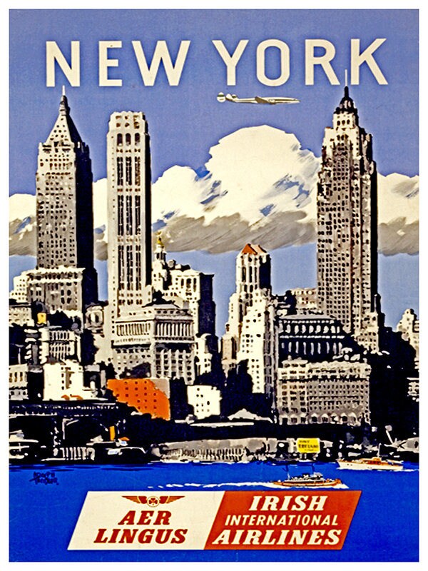 New York Travel Poster America Wall Art Home Decor Print (TR80)