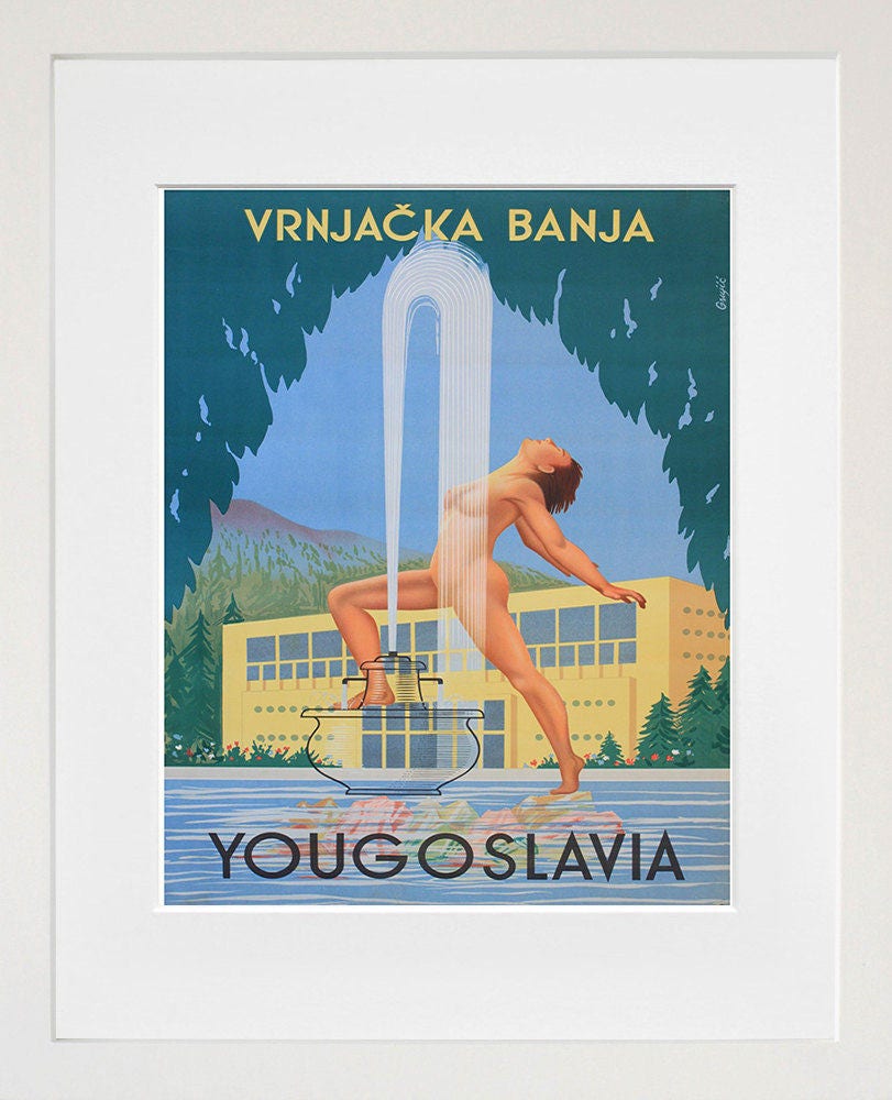 Yugoslavia Art Vintage Travel Poster Print Home Wall Decor (XR280)
