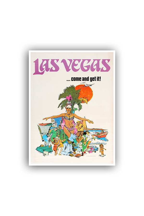 Las Vegas Vintage Travel Poster Nevada Art Print Home Decor (XR1517)