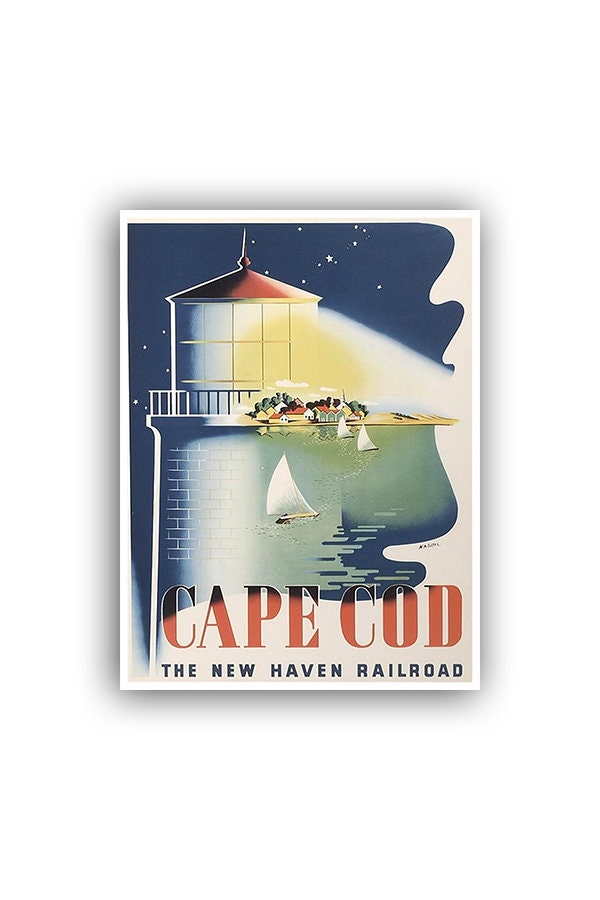 Cape Cod Art Vintage Travel Poster Print Home Wall Decor (XR1553)