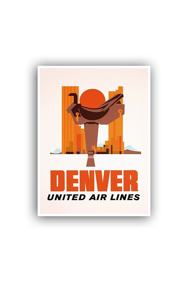 Denver Colorado Retro Poster Travel Art Home Decor Print (XR1170)