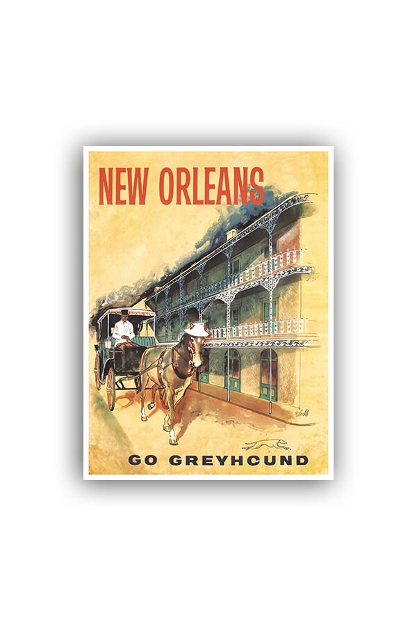 New Orleans Retro Poster Travel Art Home Decor Print (XR1387)