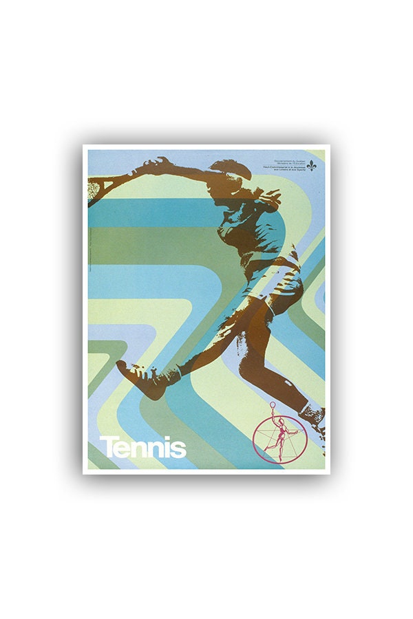 Tennis Retro Sports Poster Art Print Home Decor (H302)