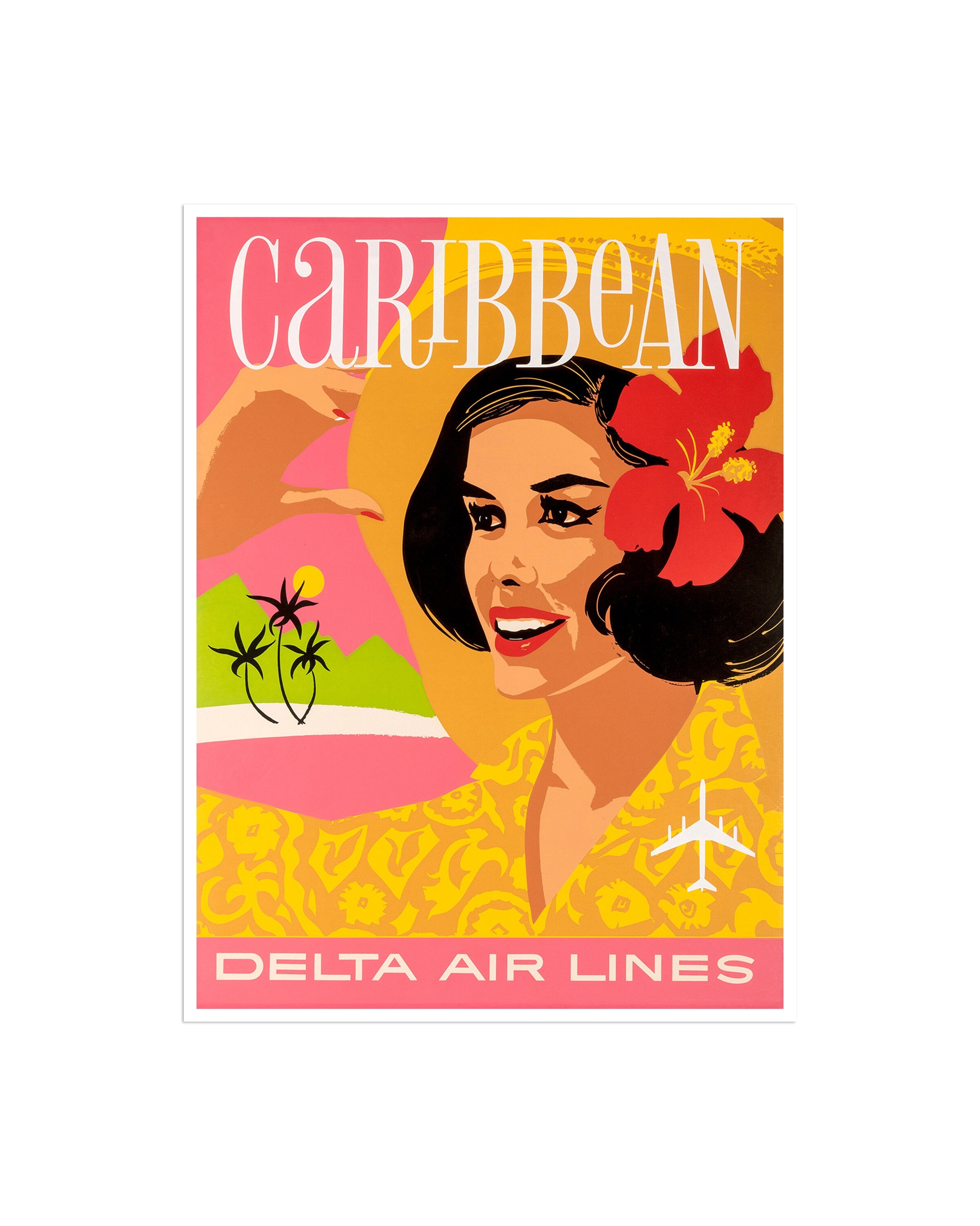 Caribbean Travel Poster Wall Art Print (XR2088)