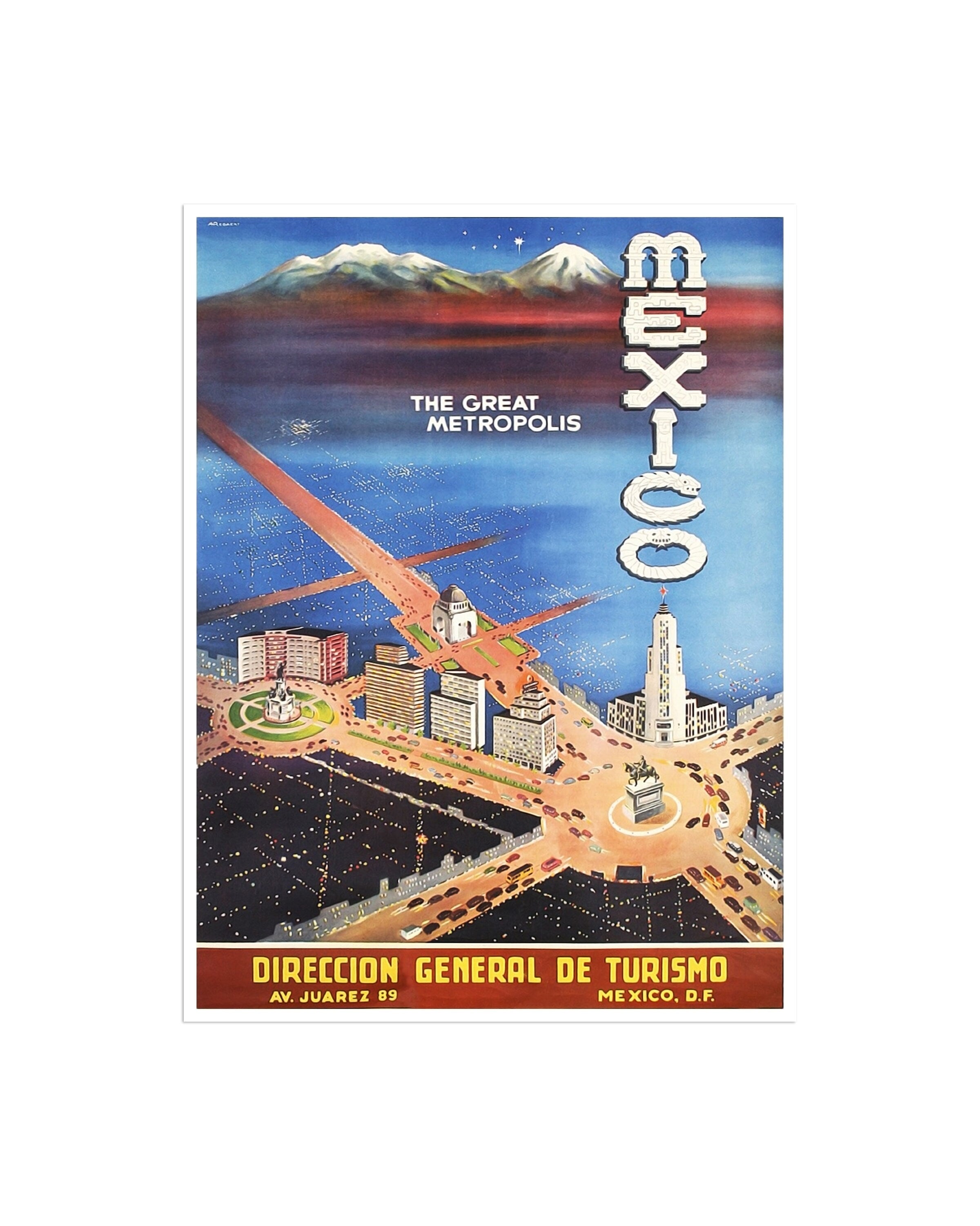Mexico Travel Poster Mexican Art Print Retro (XR2123)