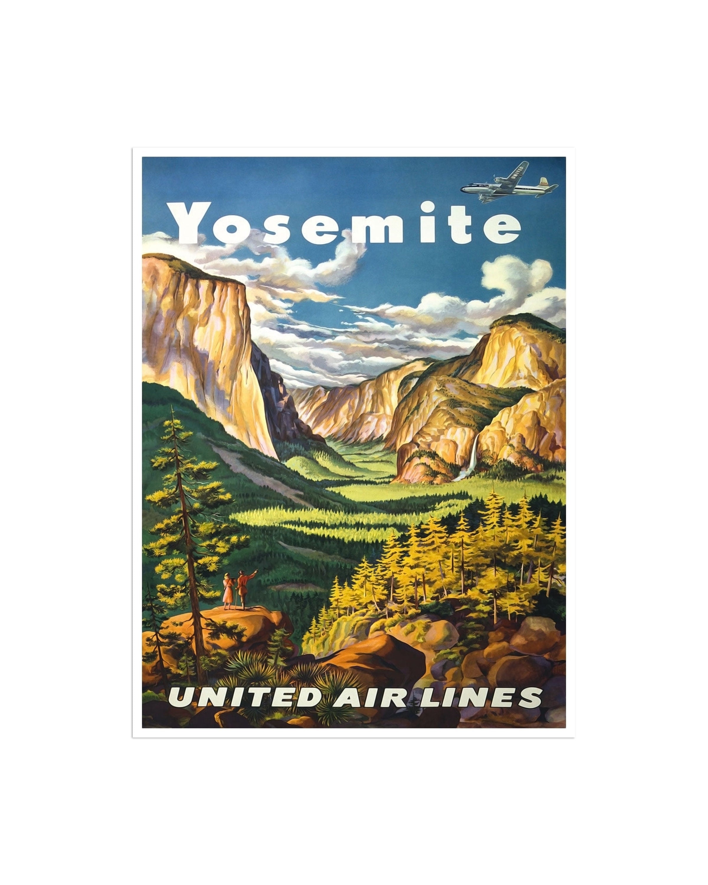 Travel Poster Yosemite National Park Art Print Vintage Home Decor (XR2046)
