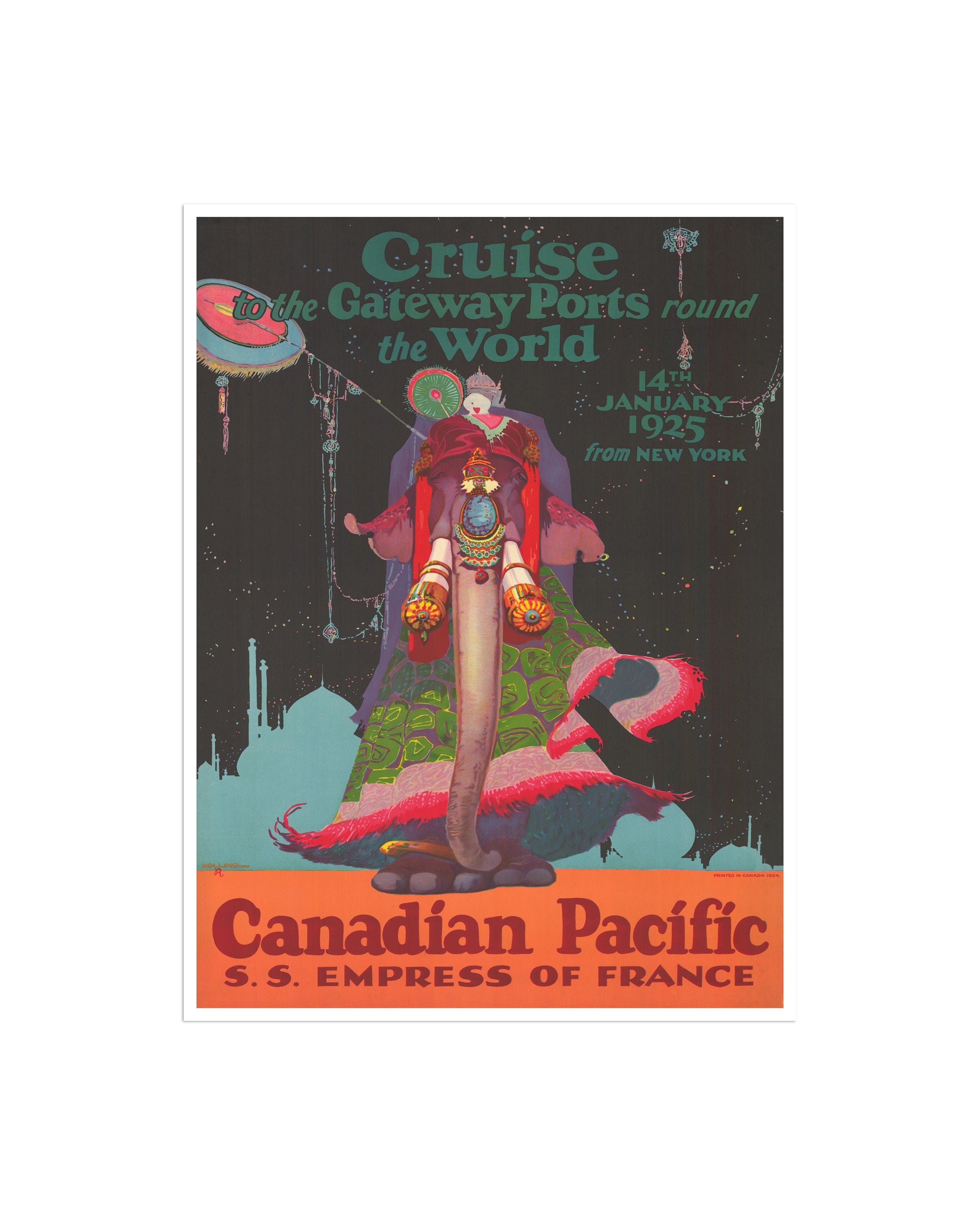 Vintage Travel Poster World Travel Wall Art Print (XR2057)