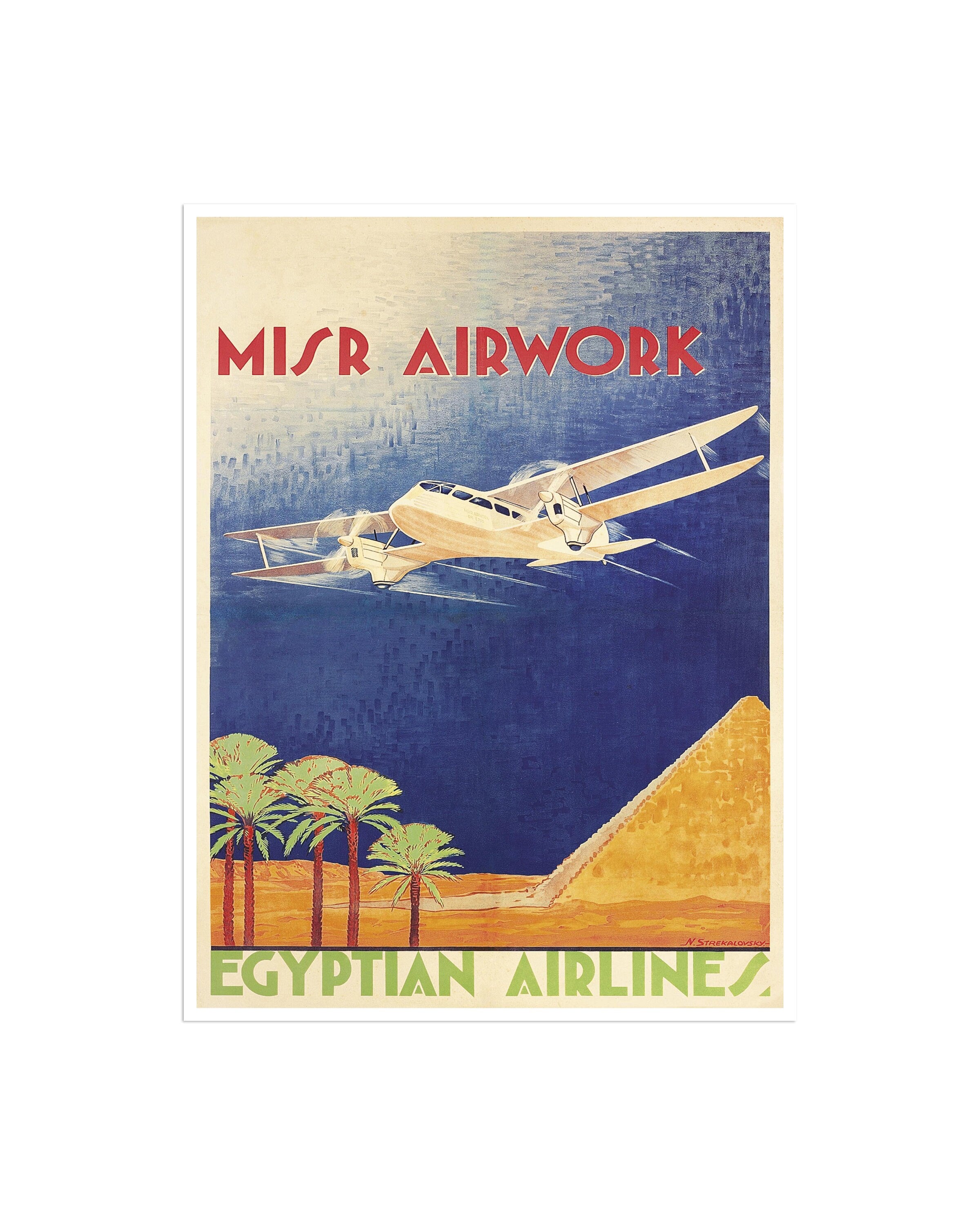 Egypt Art Travel Poster Egyptian Print Home Decor (XR2199)