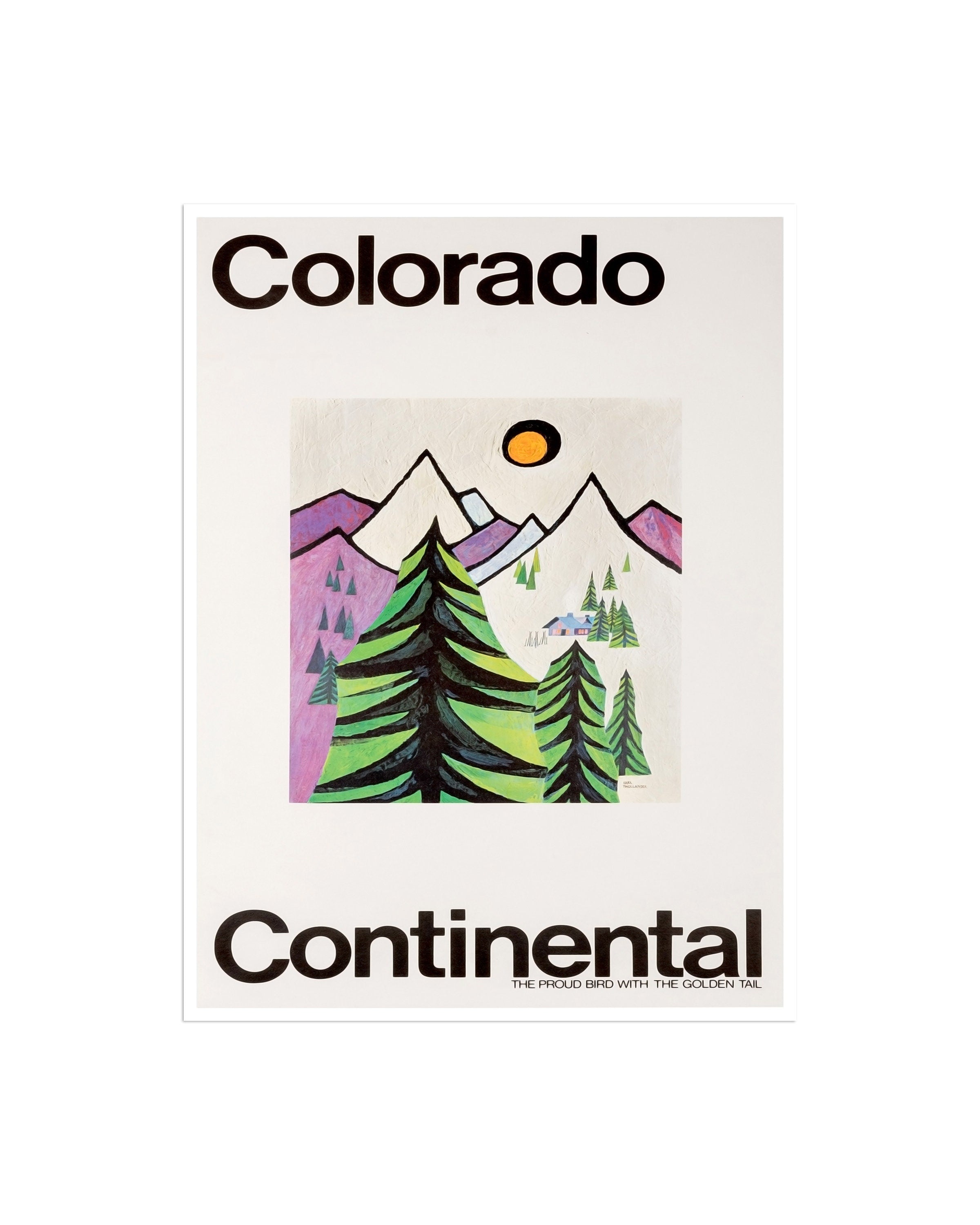 Colorado Vintage Art Travel Poster Wall Print (XR1955)