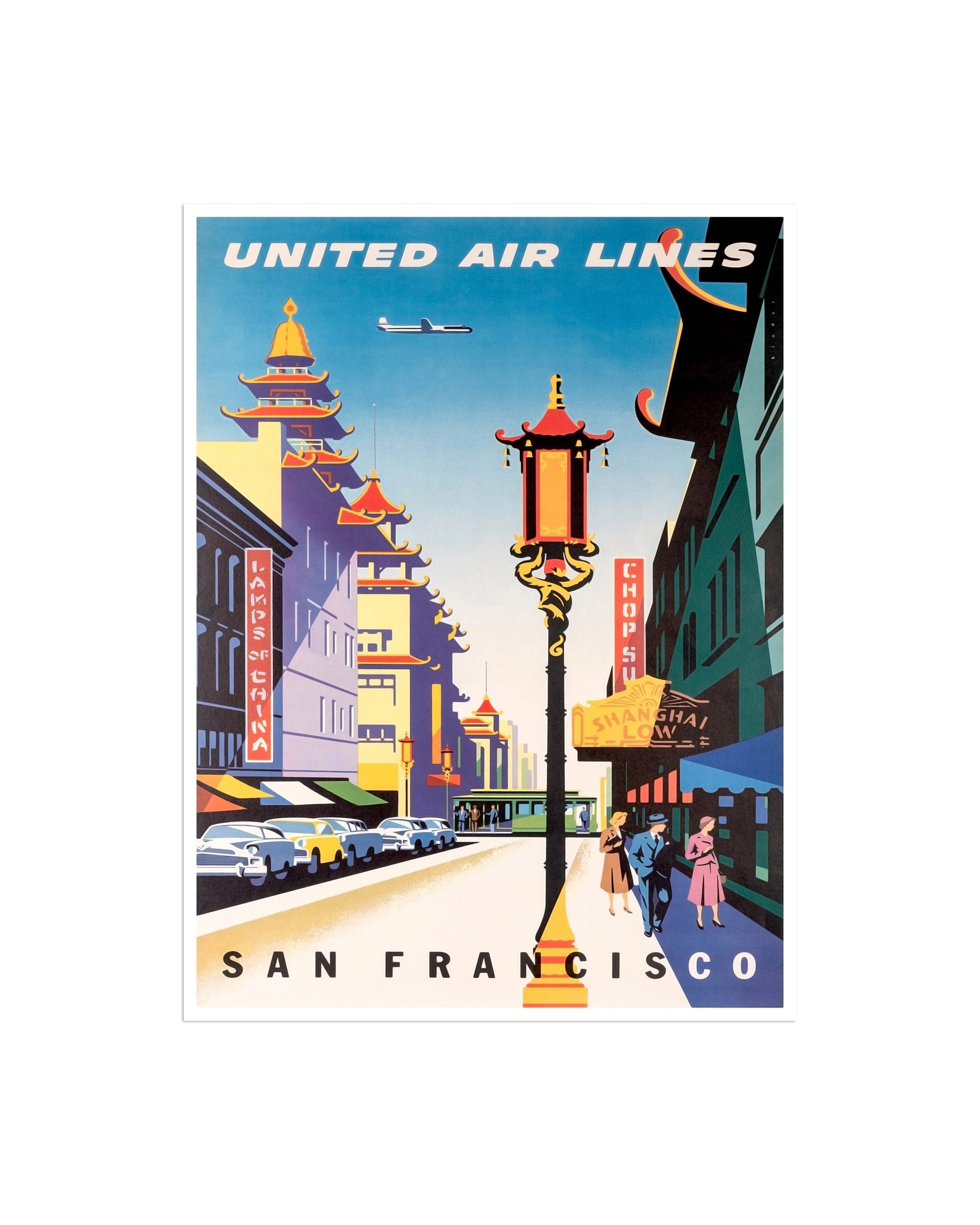 San Francisco Poster Art Travel California Home Decor Print (XR1836)