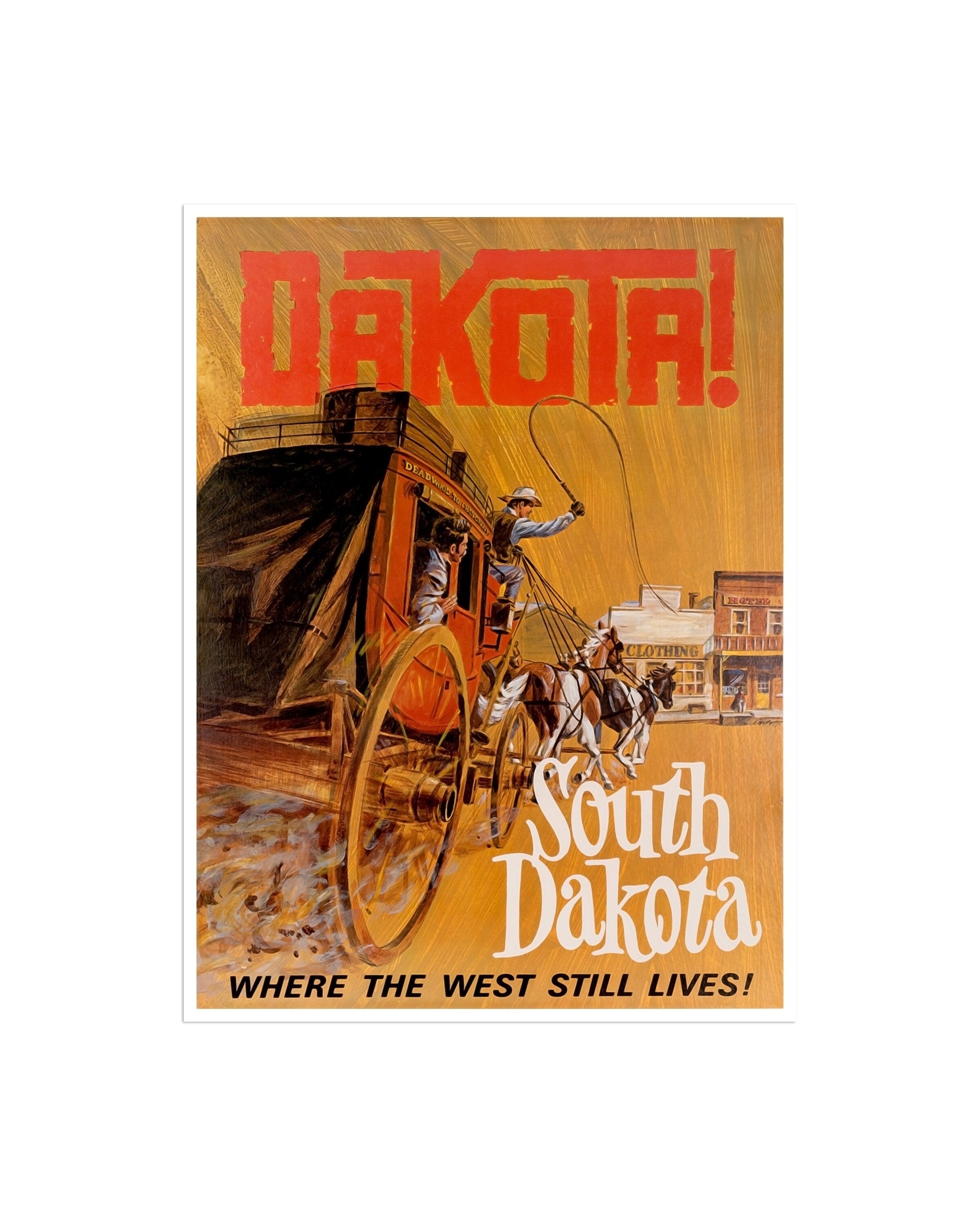 South Dakota Art Travel Poster Vintage Home Decor (XR1833)