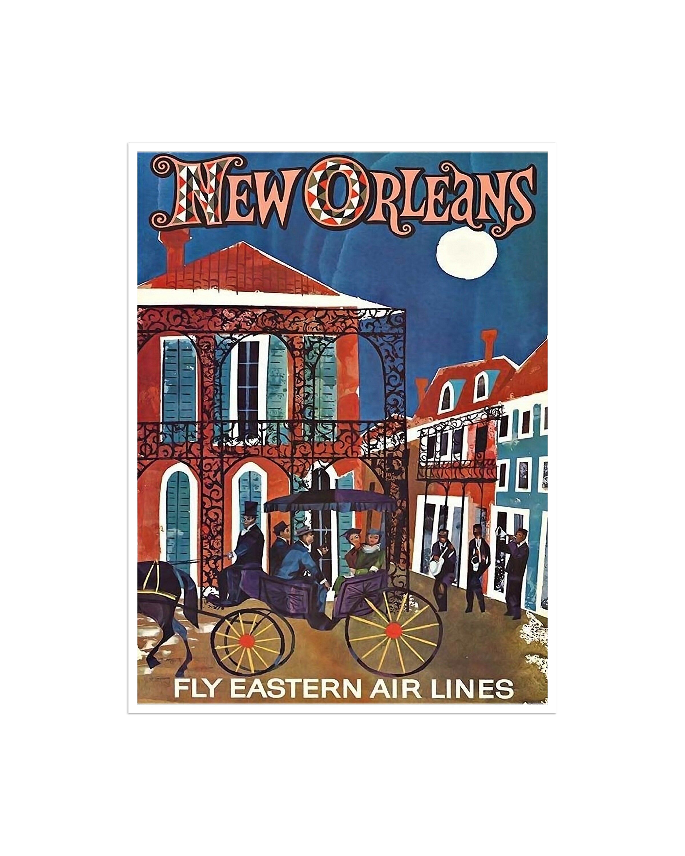 New Orleans Art Travel Poster Wall Print Home Decor (XR1438)