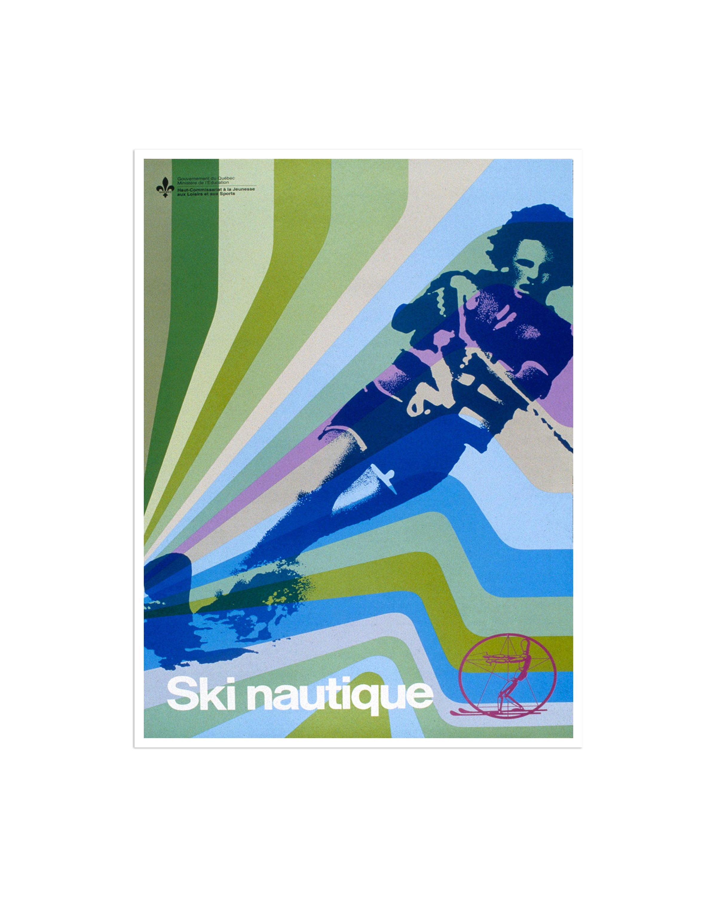 Art Water Skiing Retro Poster Print Vintage Home Decor (H351)