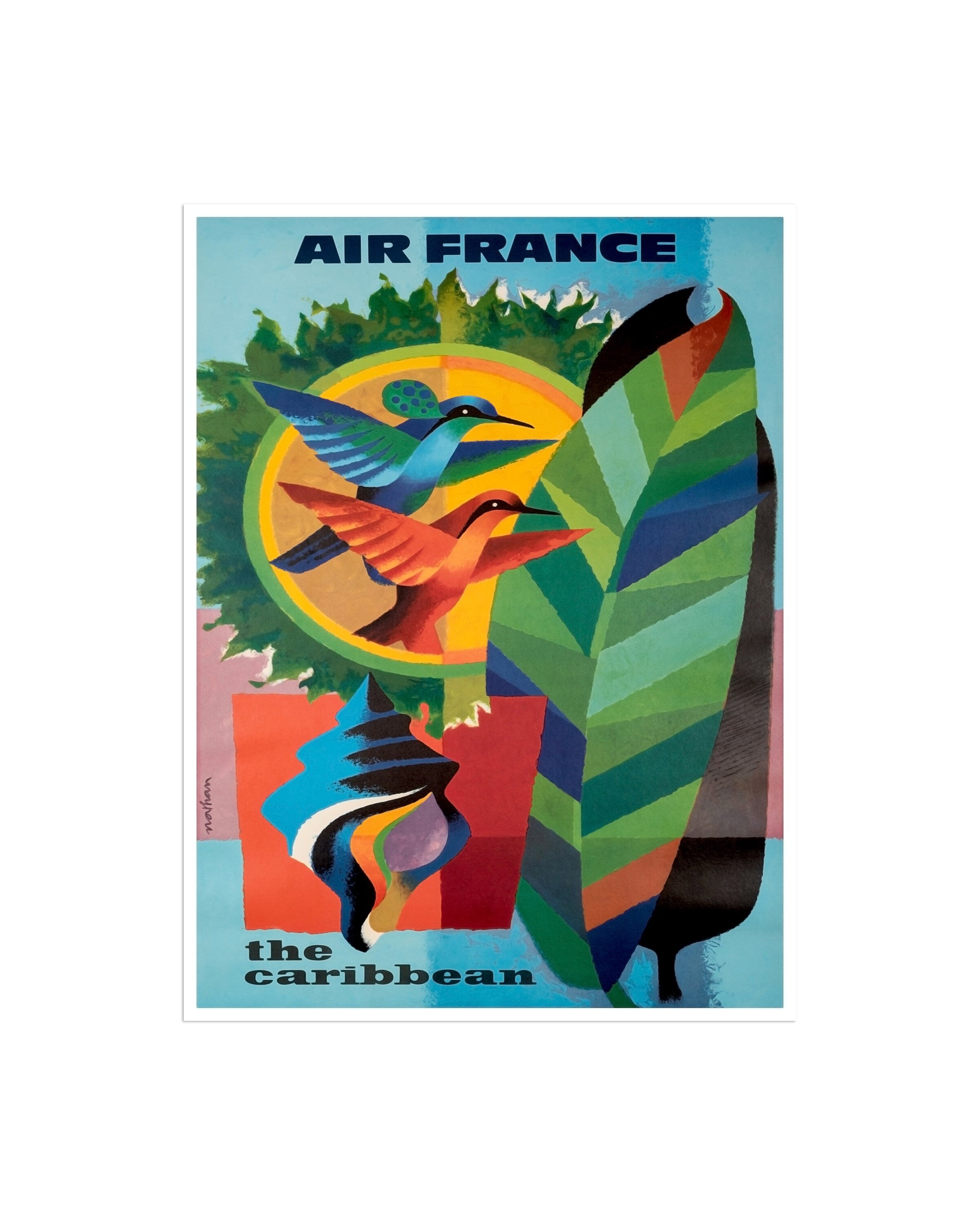 Caribbean Retro Poster Travel Art Home Decor Print (XR1923)