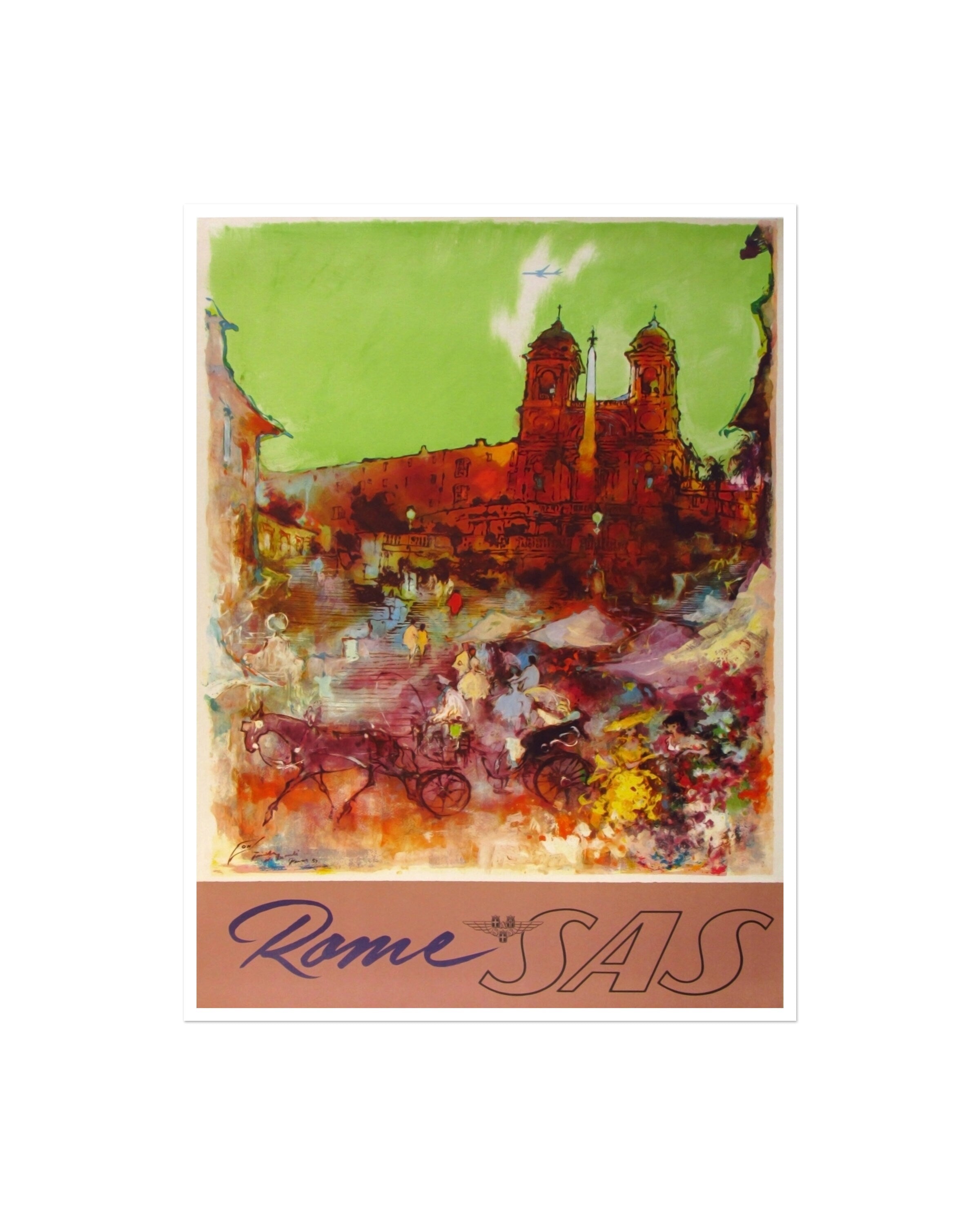 Roman Art Print Rome Travel Poster Home Decor (XR1733)