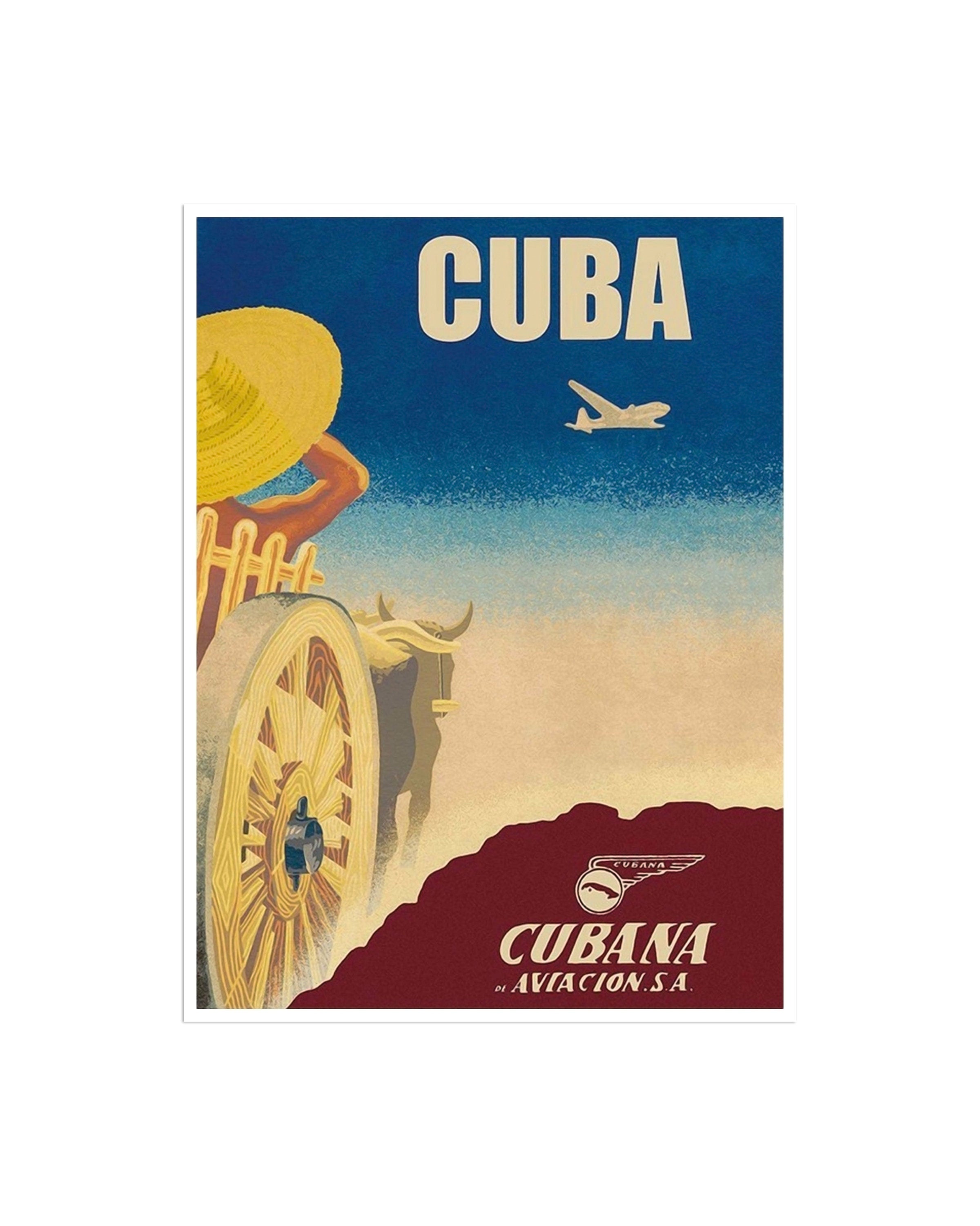 Cuba Travel Poster Vintage Art Home Decor Print (XR2215)