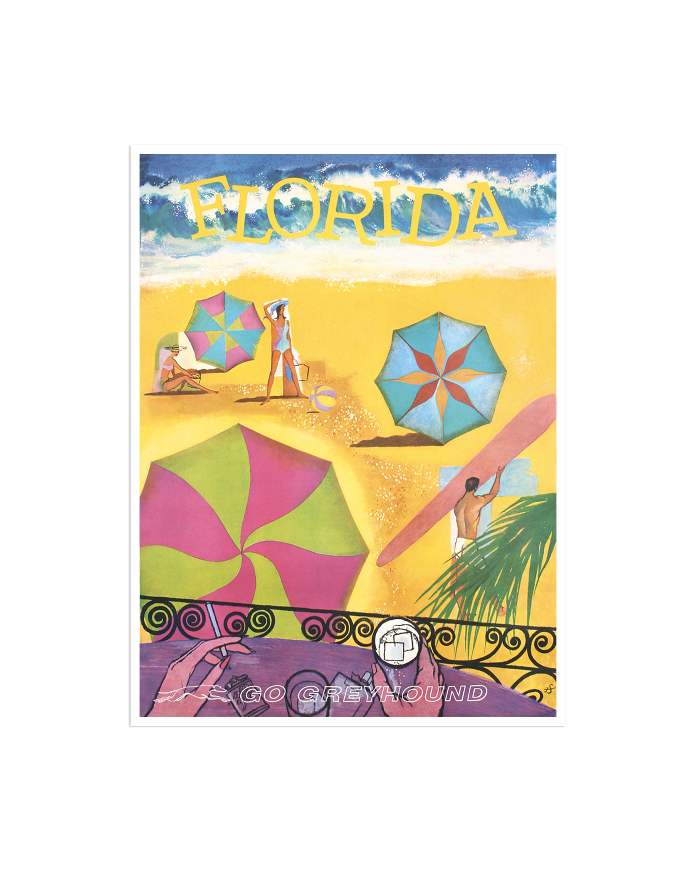 Florida Travel Art Print America Vintage Poster (XR2697)