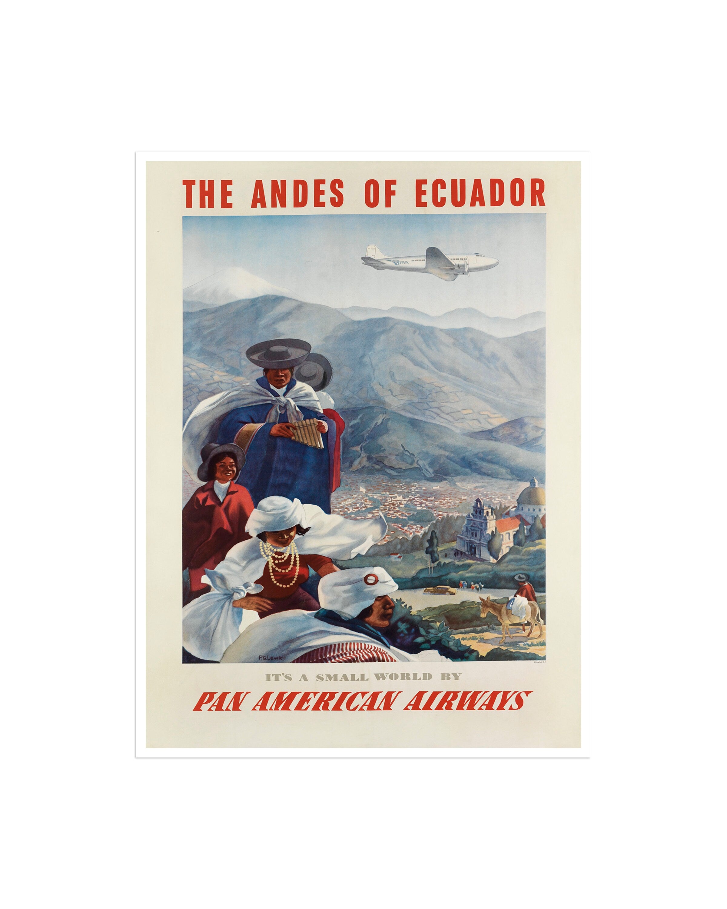 Ecuador Travel Poster Vintage South America Art Print (XR2749)