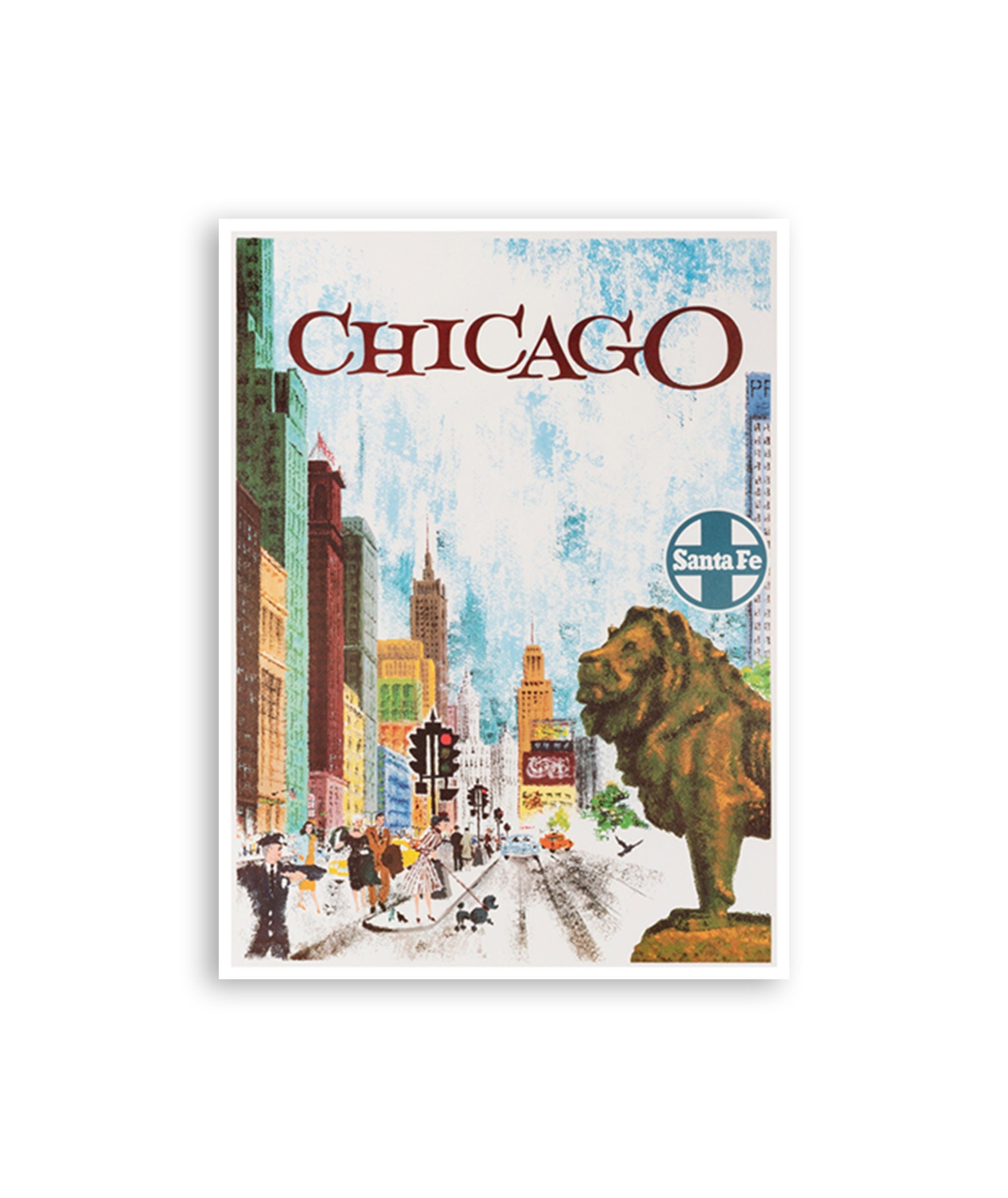 Chicago Travel Poster Art Retro Print Vintage Home Decor (H813)