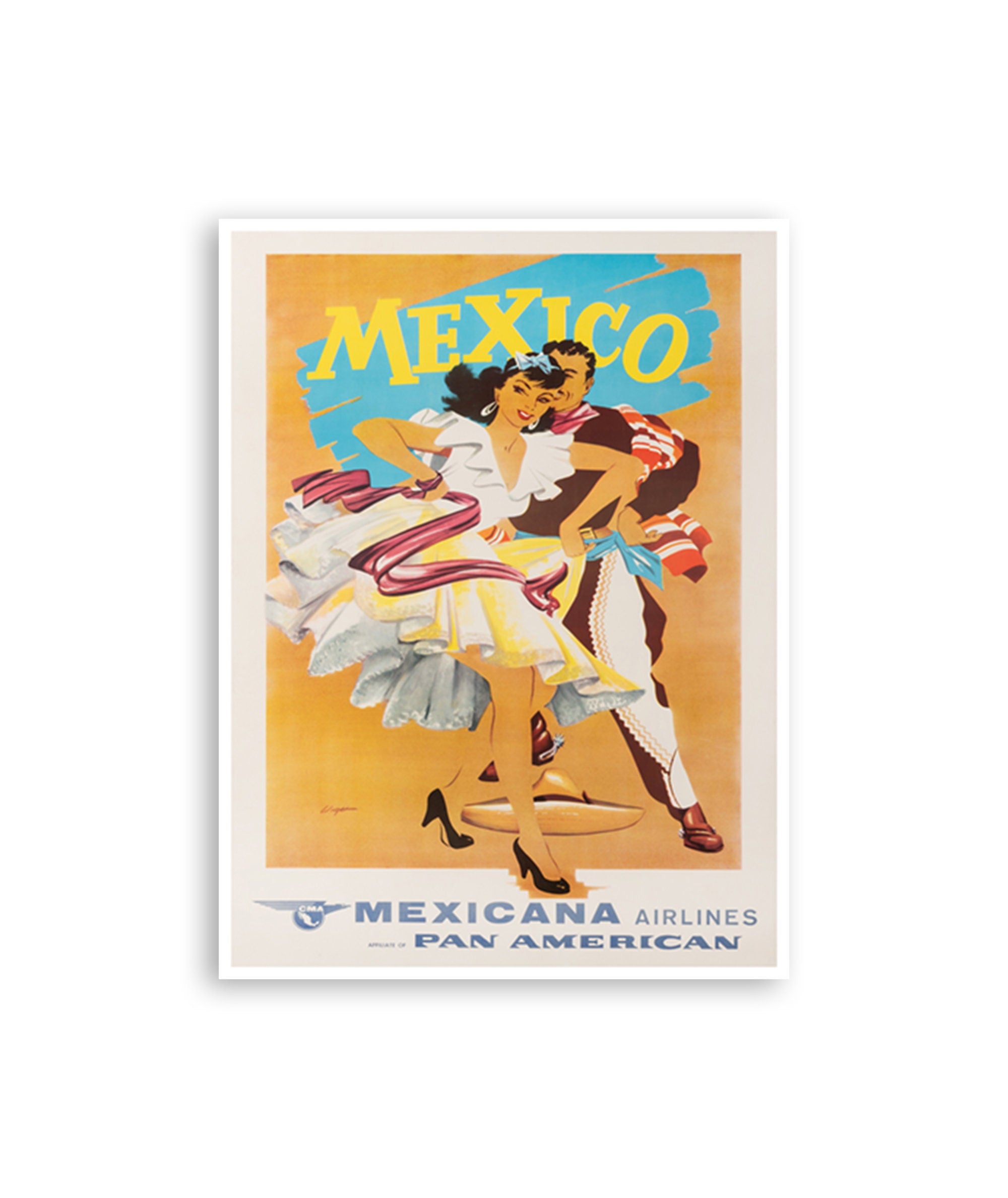 Mexico Wall Art Print Vintage Travel Poster Home Decor (XR2856)