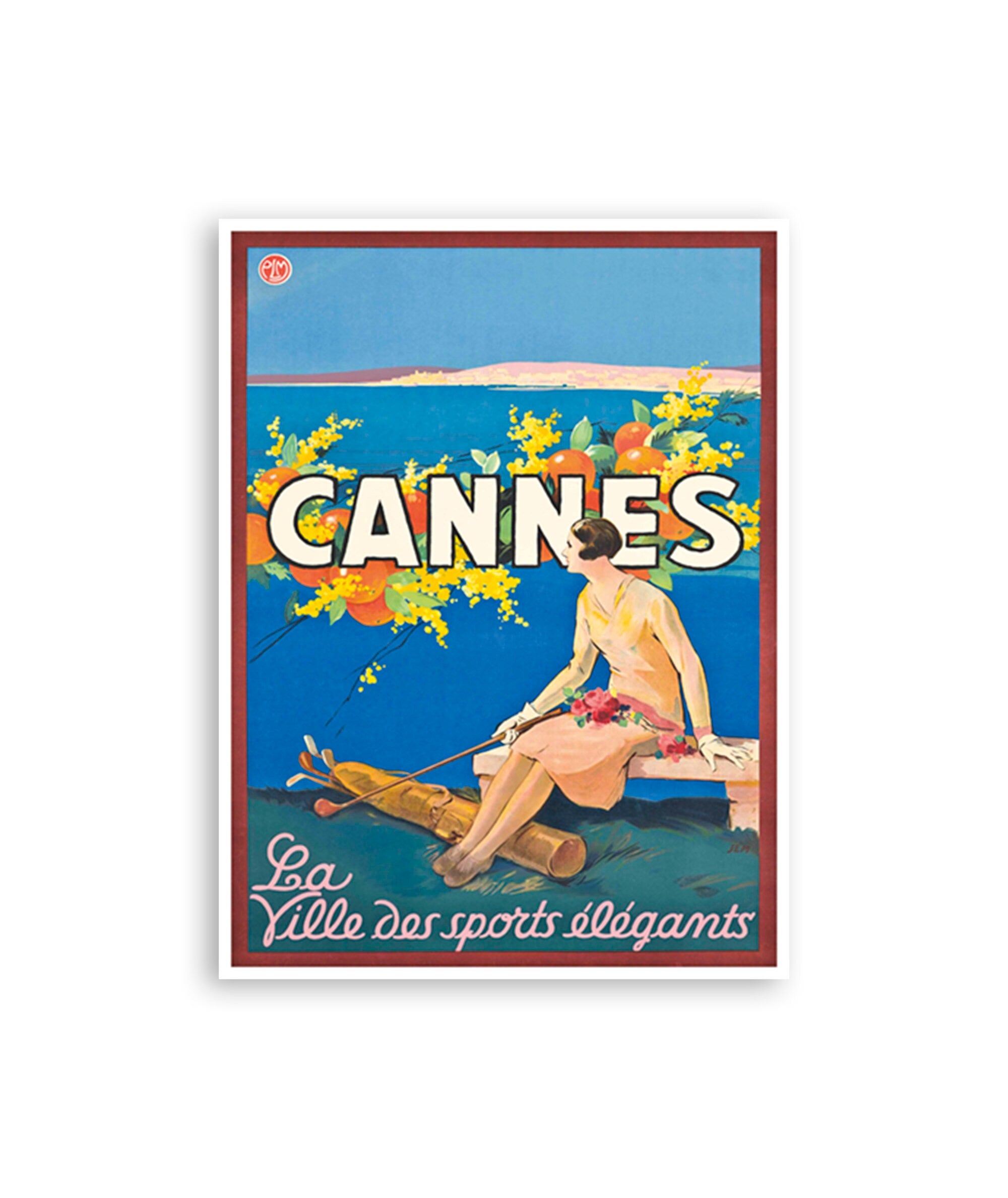 Cannes France Art Poster Sports Decor Vintage Print (H874)