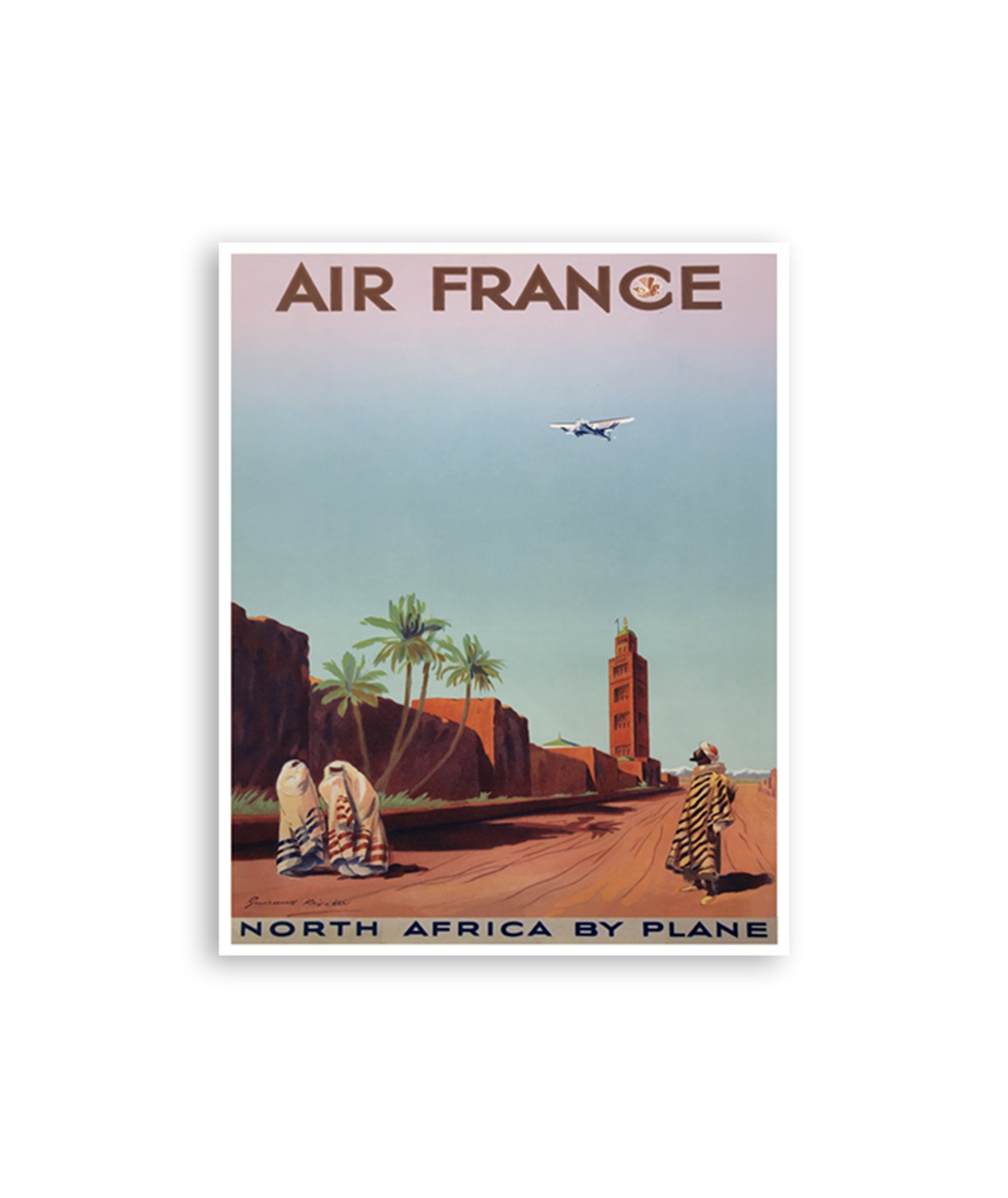 North Africa Travel Poster Morocco Art Print (ZT11)