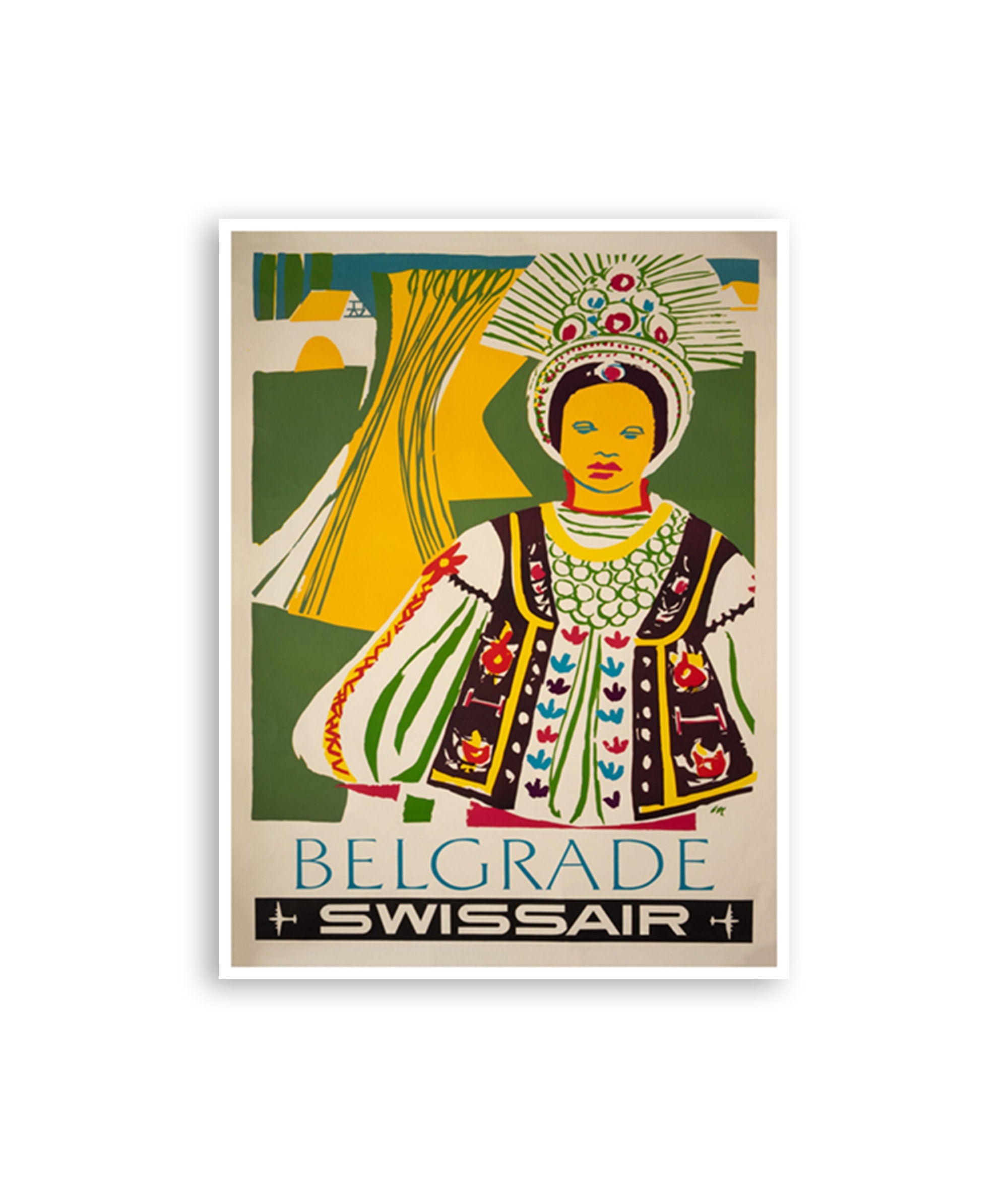 Belgrade Serbia Art Travel Poster Tourism Print (XR3092)