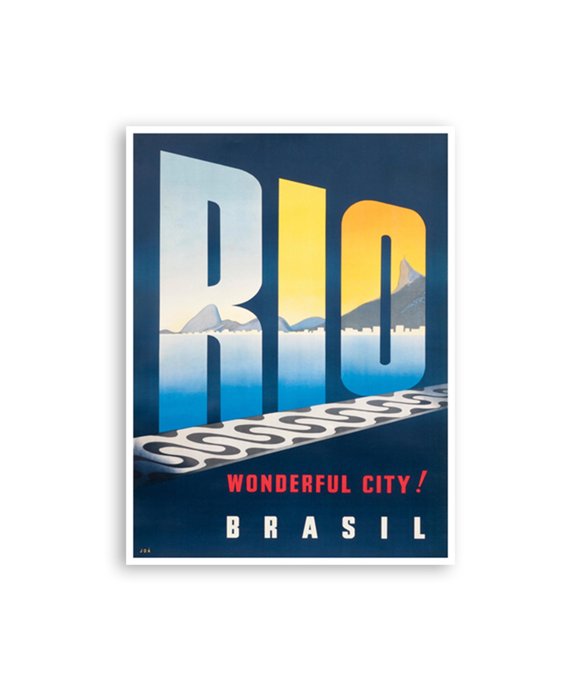 Rio De Janeiro Art Brazil Travel Poster South America Print (XR3081)