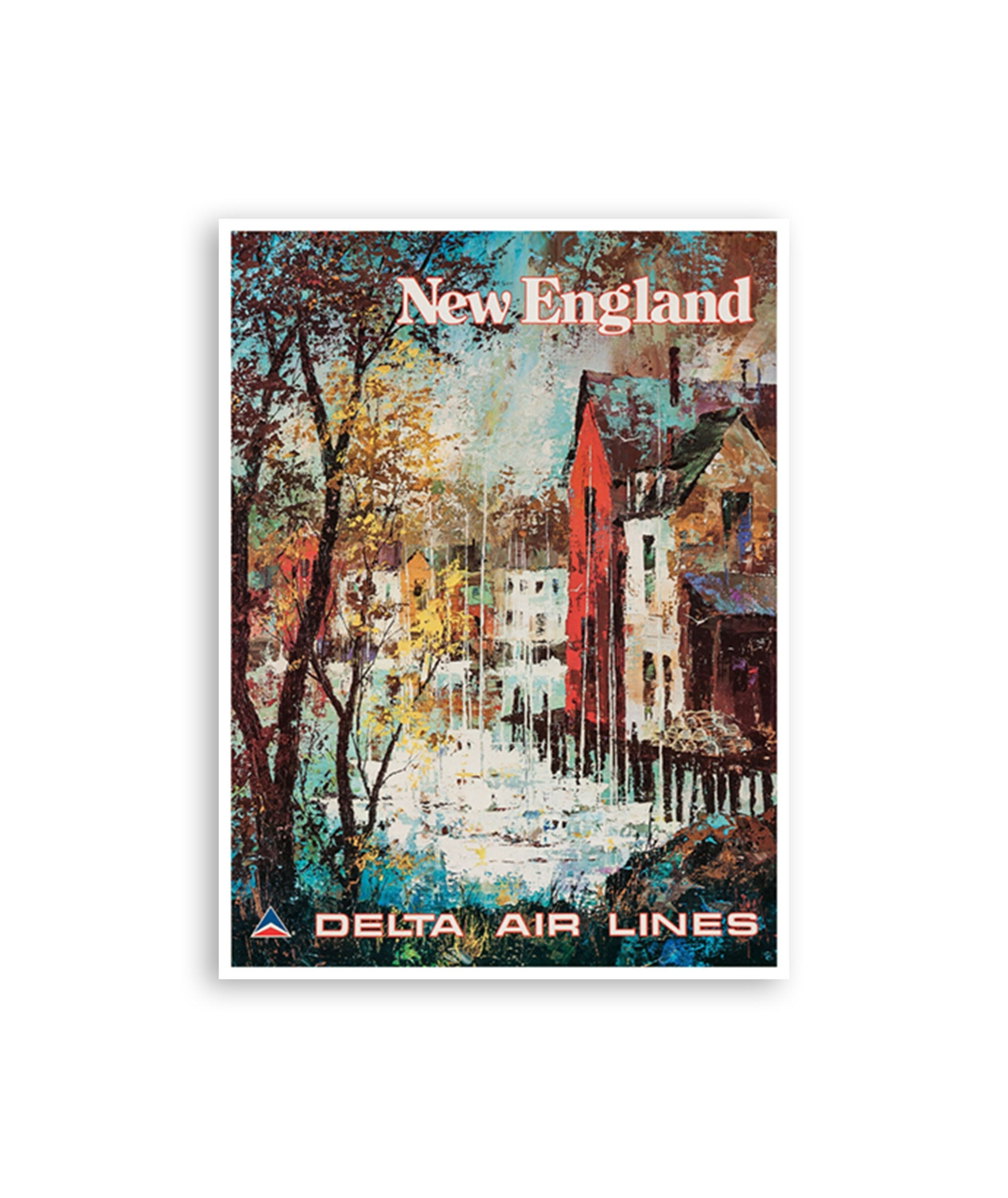 New England Art Travel Poster Vintage Print (XR3133)