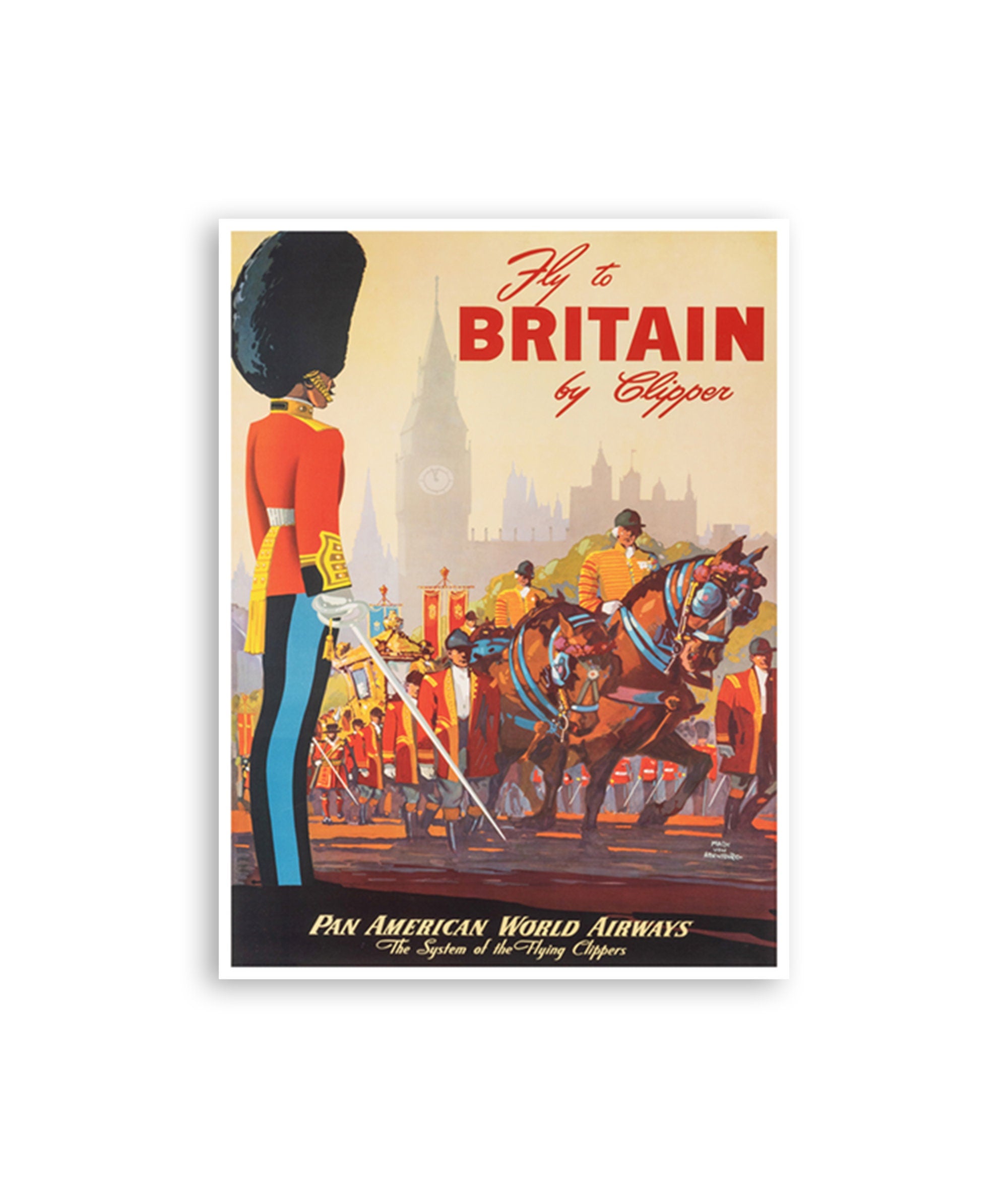 Britain Wall Art Travel Poster British Home Decor Print (XR2436)