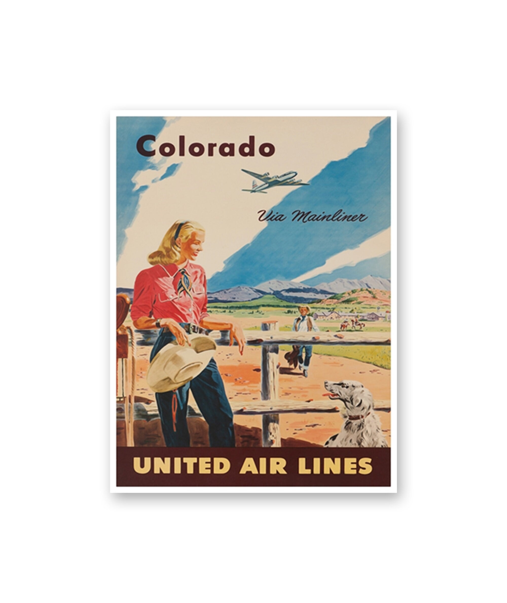 Colorado Wall Art Travel Poster Retro Decor Print (H886)