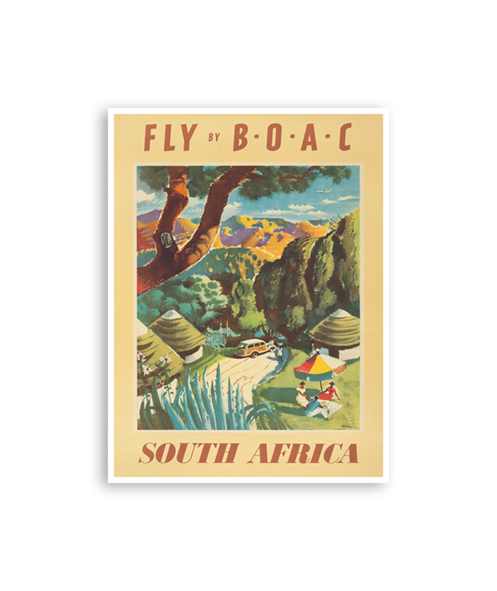 South Africa Poster Travel Art African Wall Print Home Decor (XR3169)