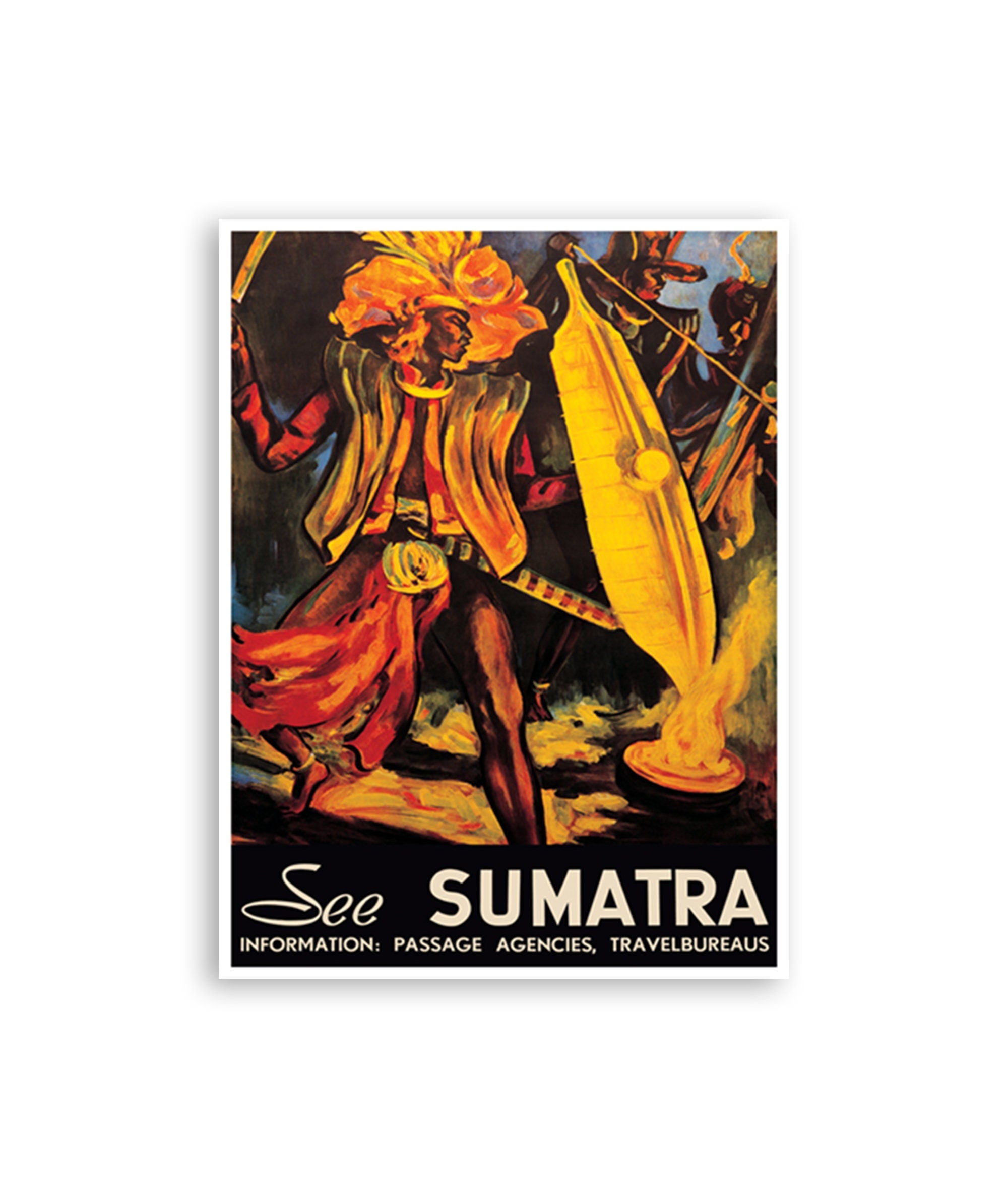 Sumatra Art Indonesia Travel Poster Print (XR629)