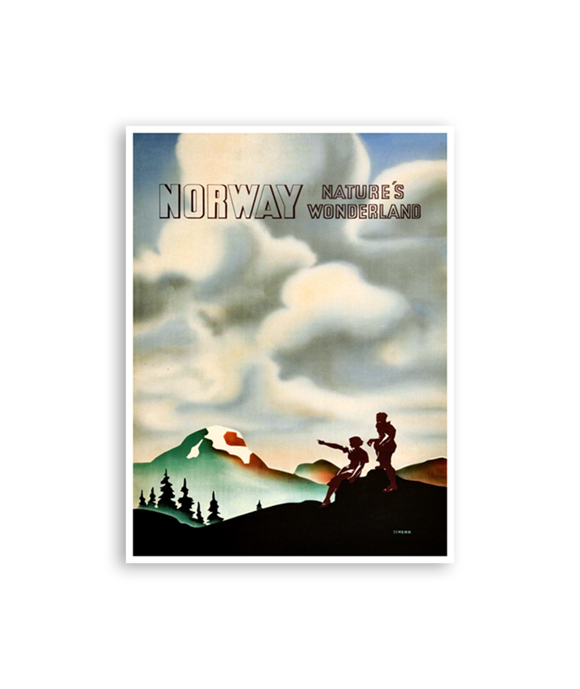 Norway Wall Art Travel Poster Print Vintage Nordic Home Decor (XR3460)