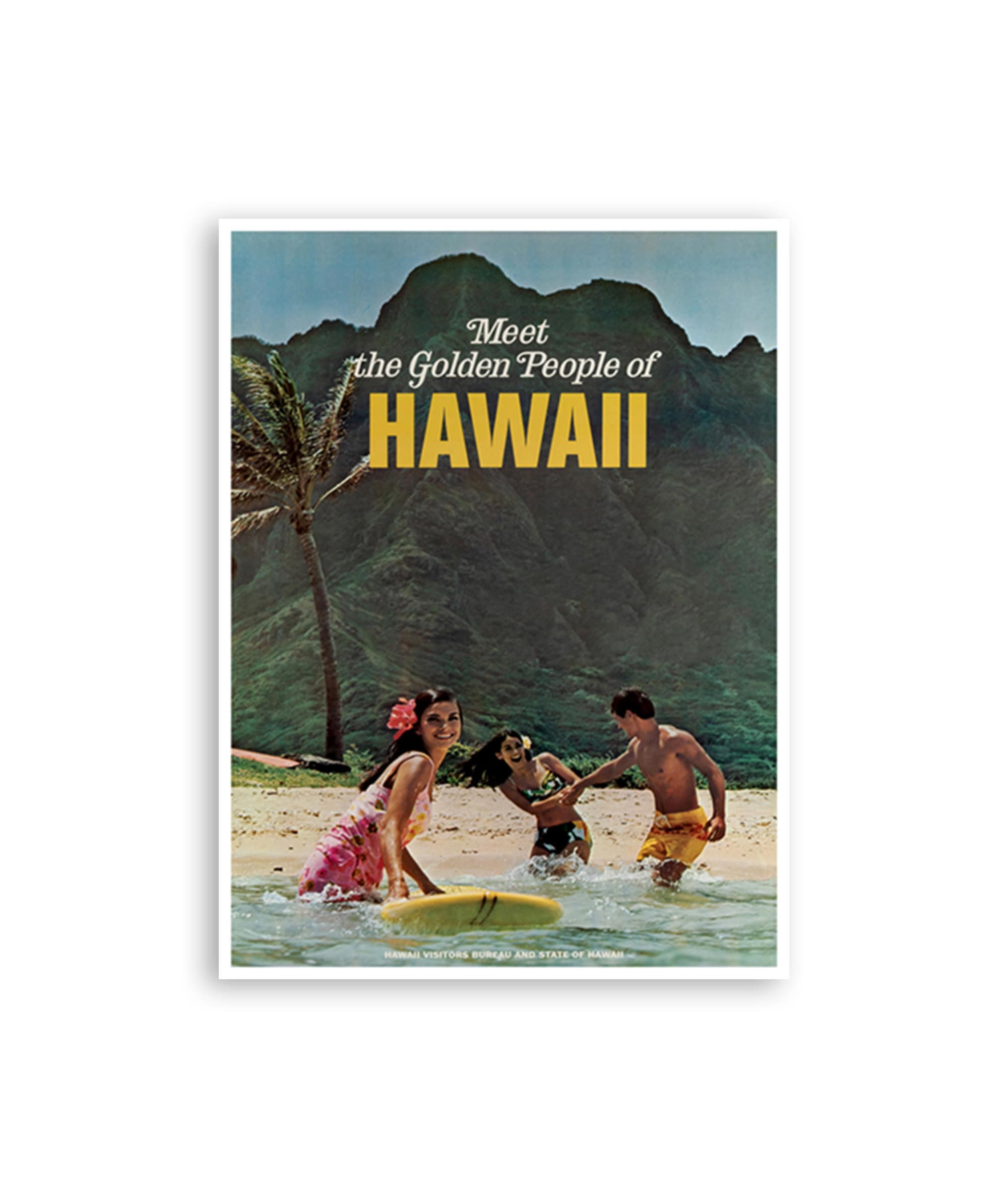 Hawaii Poster Travel Art Retro Decor Print (H916)