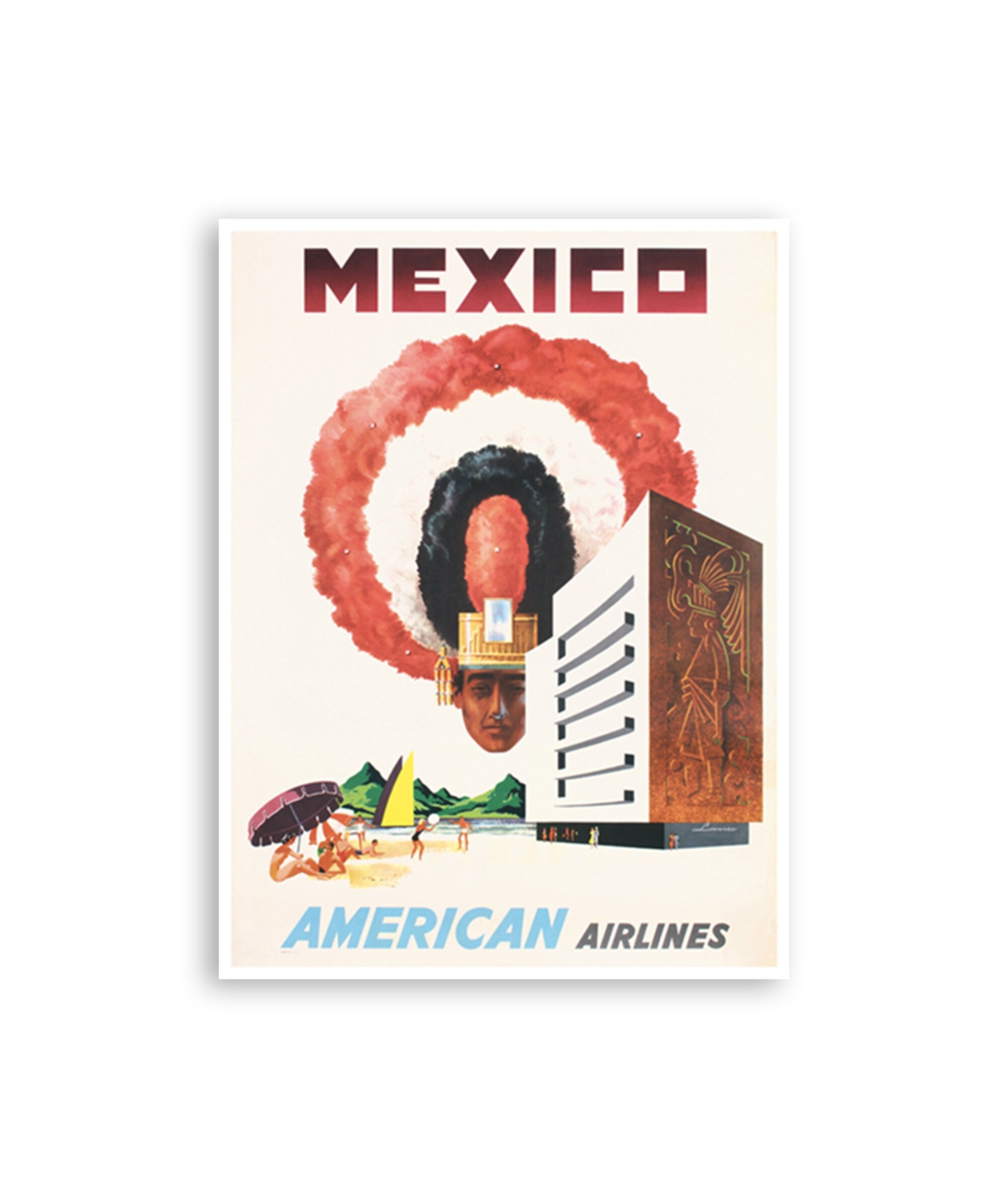 Mexico Travel Poster Wall Art Print Vintage Home Decor (XR3489)