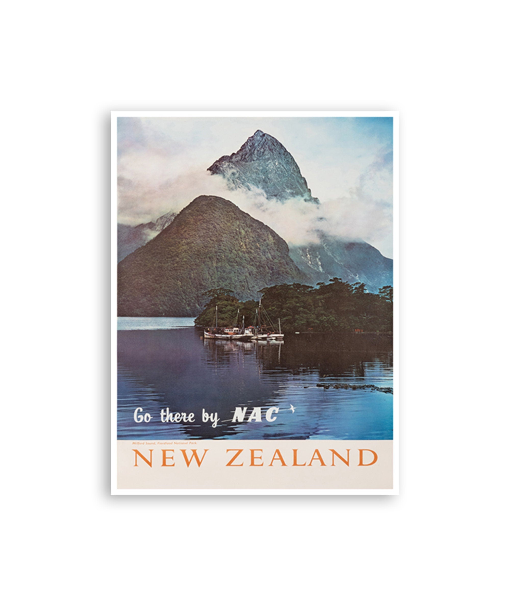 New Zealand Poster Retro Art Print (H956)