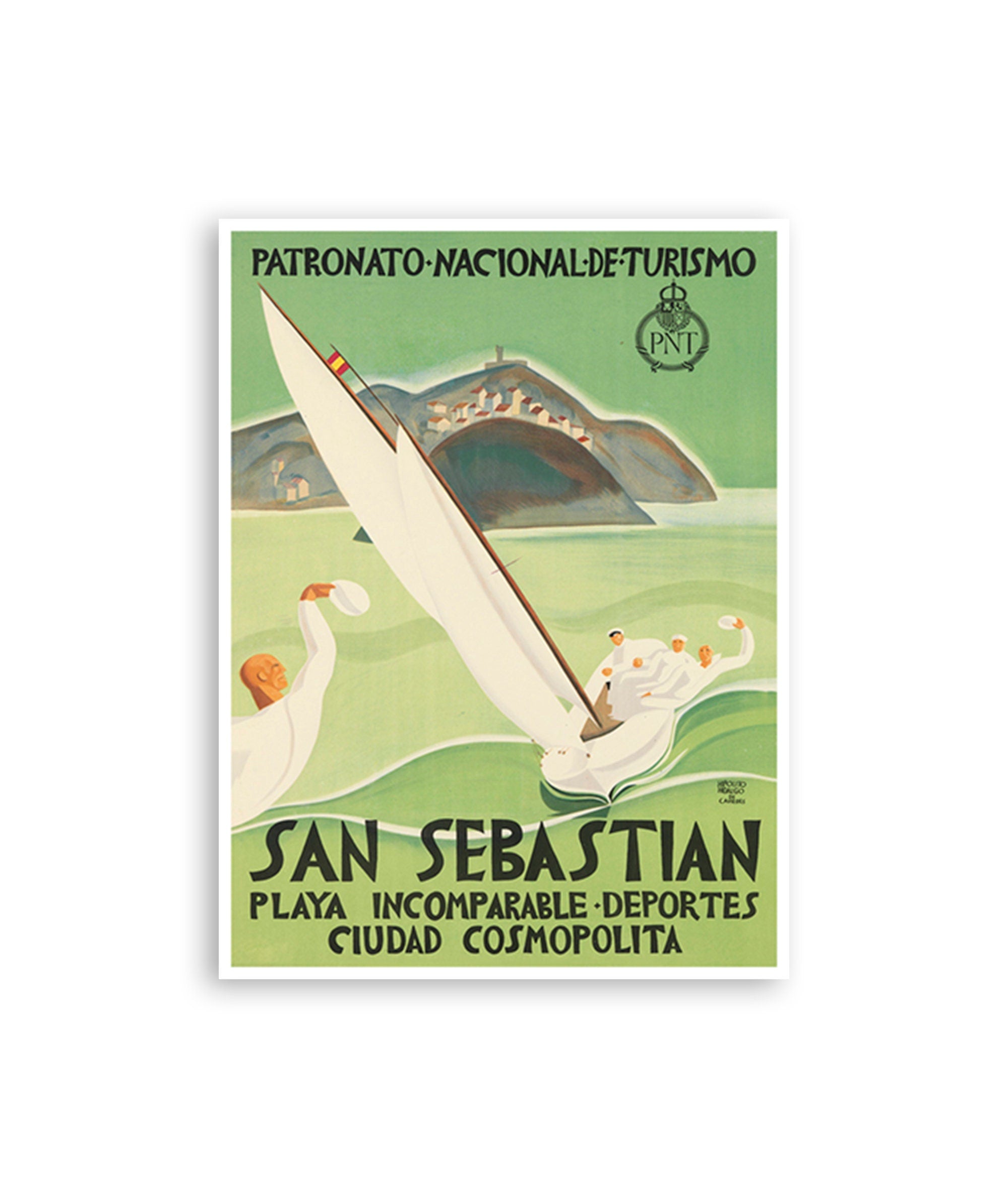 San Sebastian Poster Vintage Spain Travel Art (XR3410)