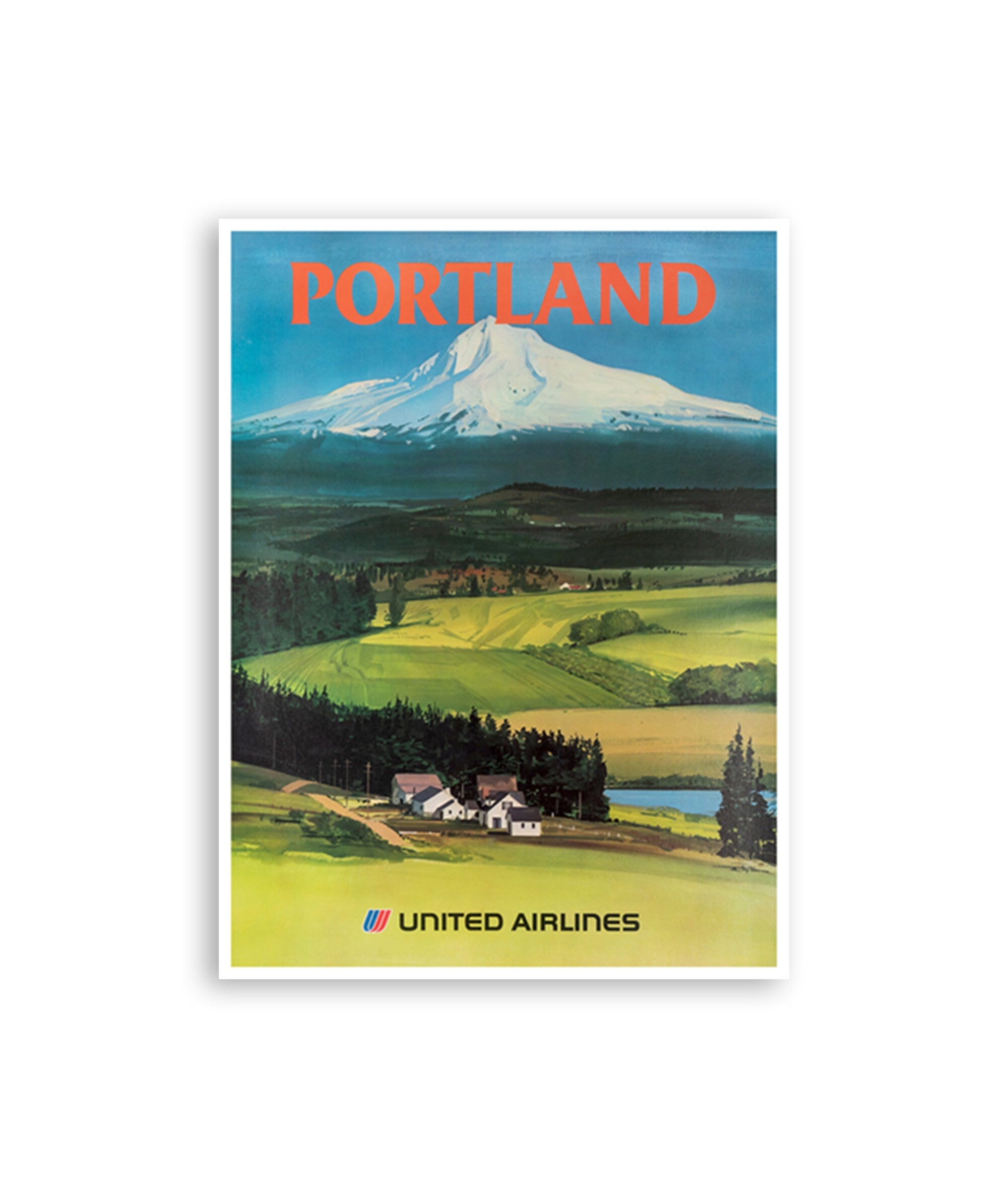 Portland Wall Art Travel Poster Print Vintage Home Decor (XR3497)