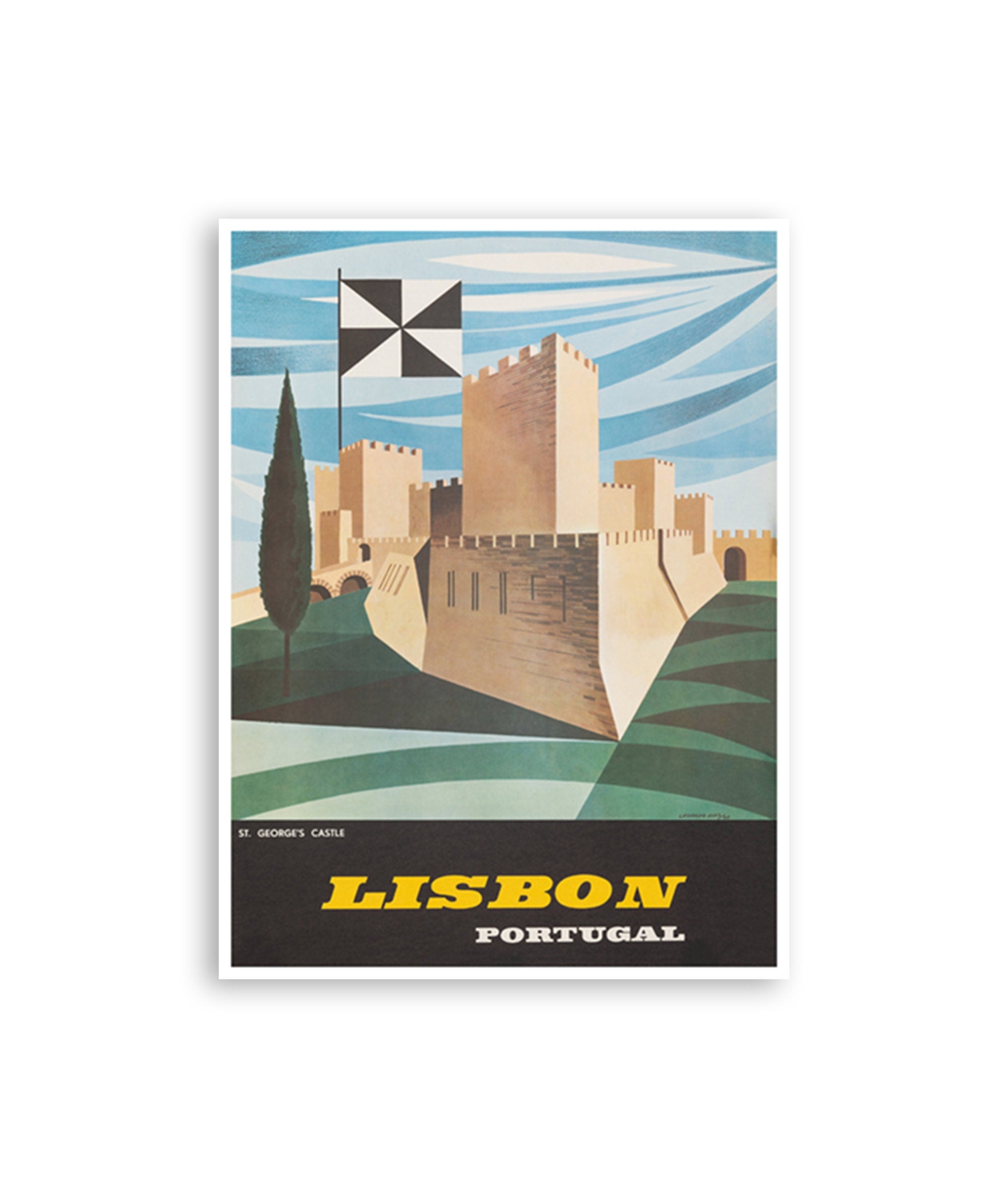 Portugal Art Lisbon Travel Poster Retro Home Decor (XR3373)