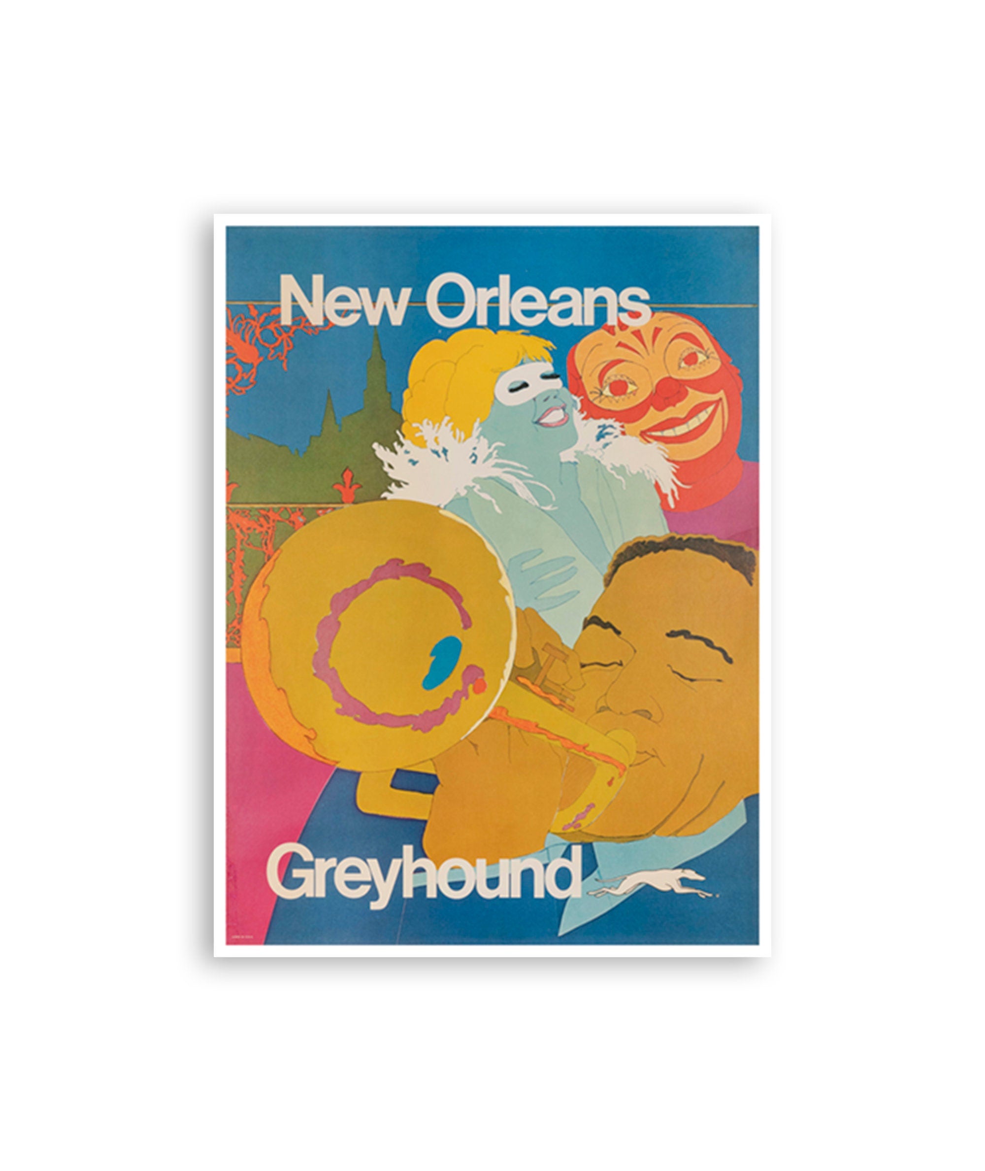 New Orleans Poster Vintage Travel Art Print Home Decor (XR3498)