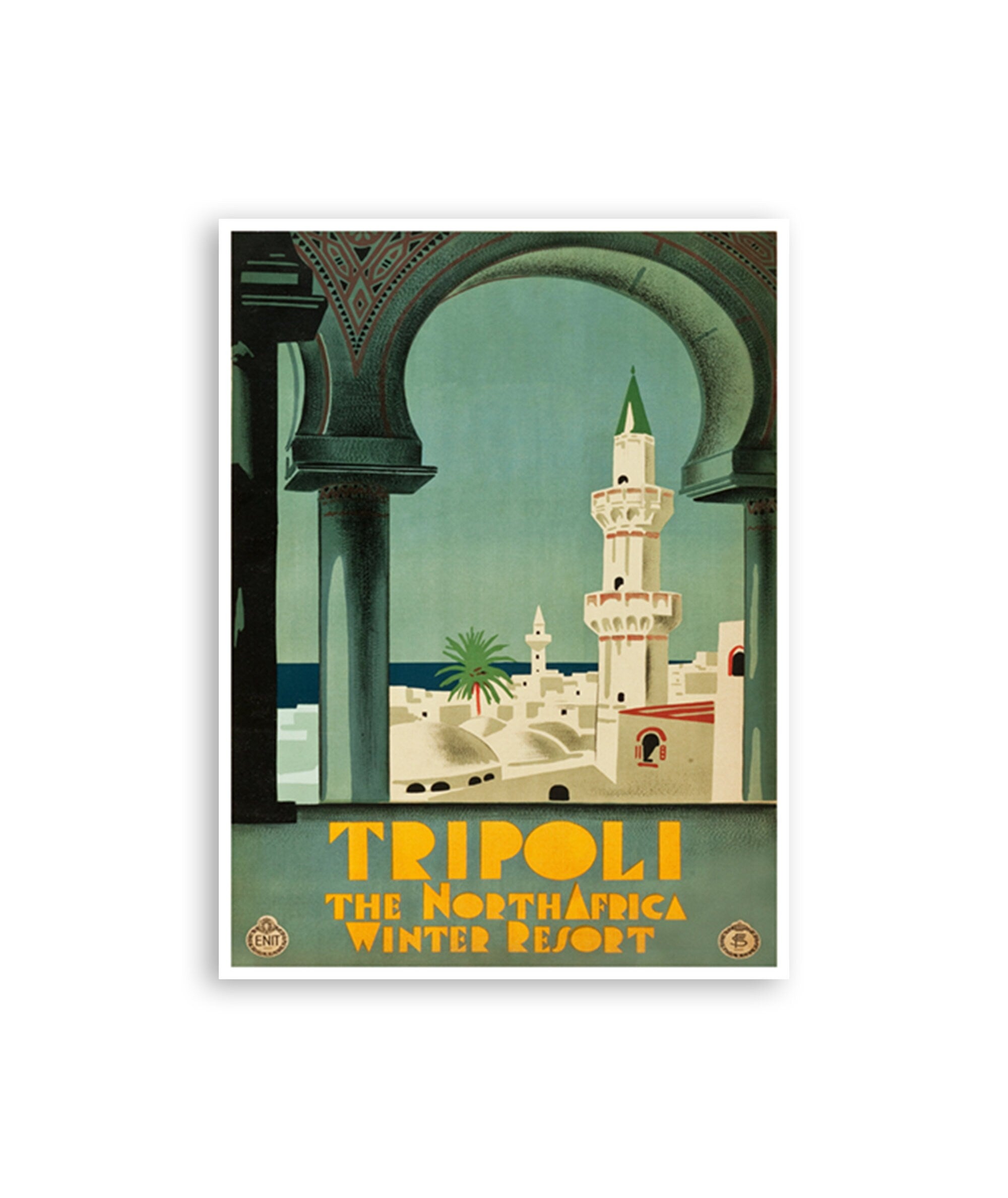 Tripoli Libya Poster Mid Eastern Travel Art Print Home Decor (XR3376)
