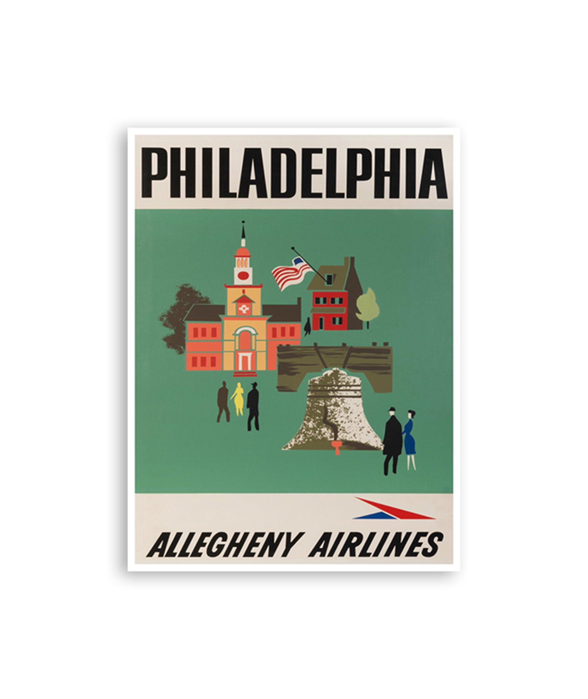 Philadelphia Wall Art Print Philly Travel Poster Retro Home Decor (XR3622)