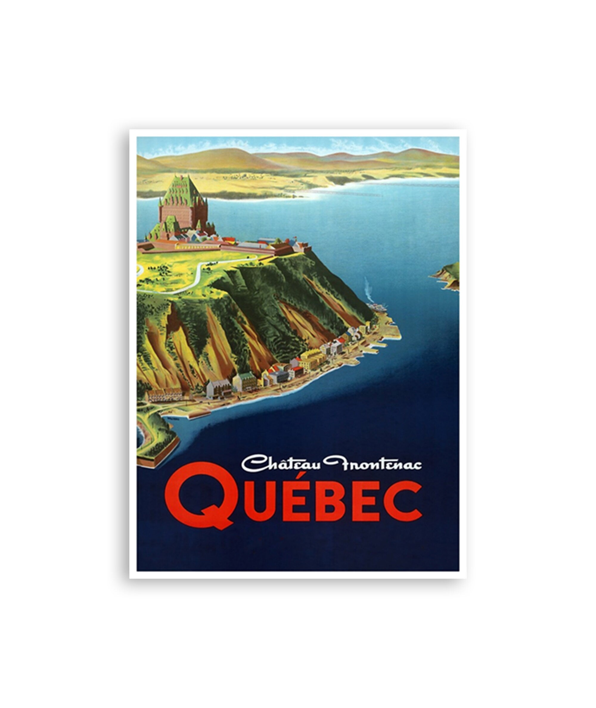 Quebec Canada Art Poster Home Decor Vintage Print (H1064)