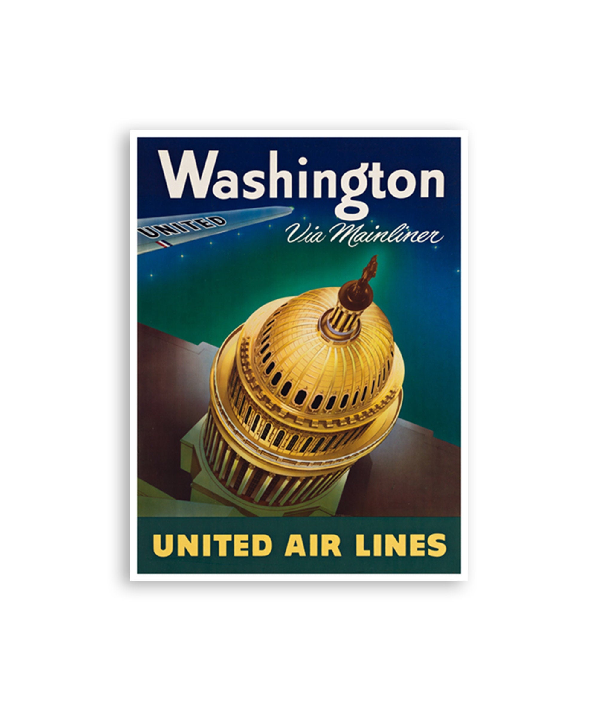 Washington DC Art Travel Poster Wall Decor Vintage Print (XR3643)
