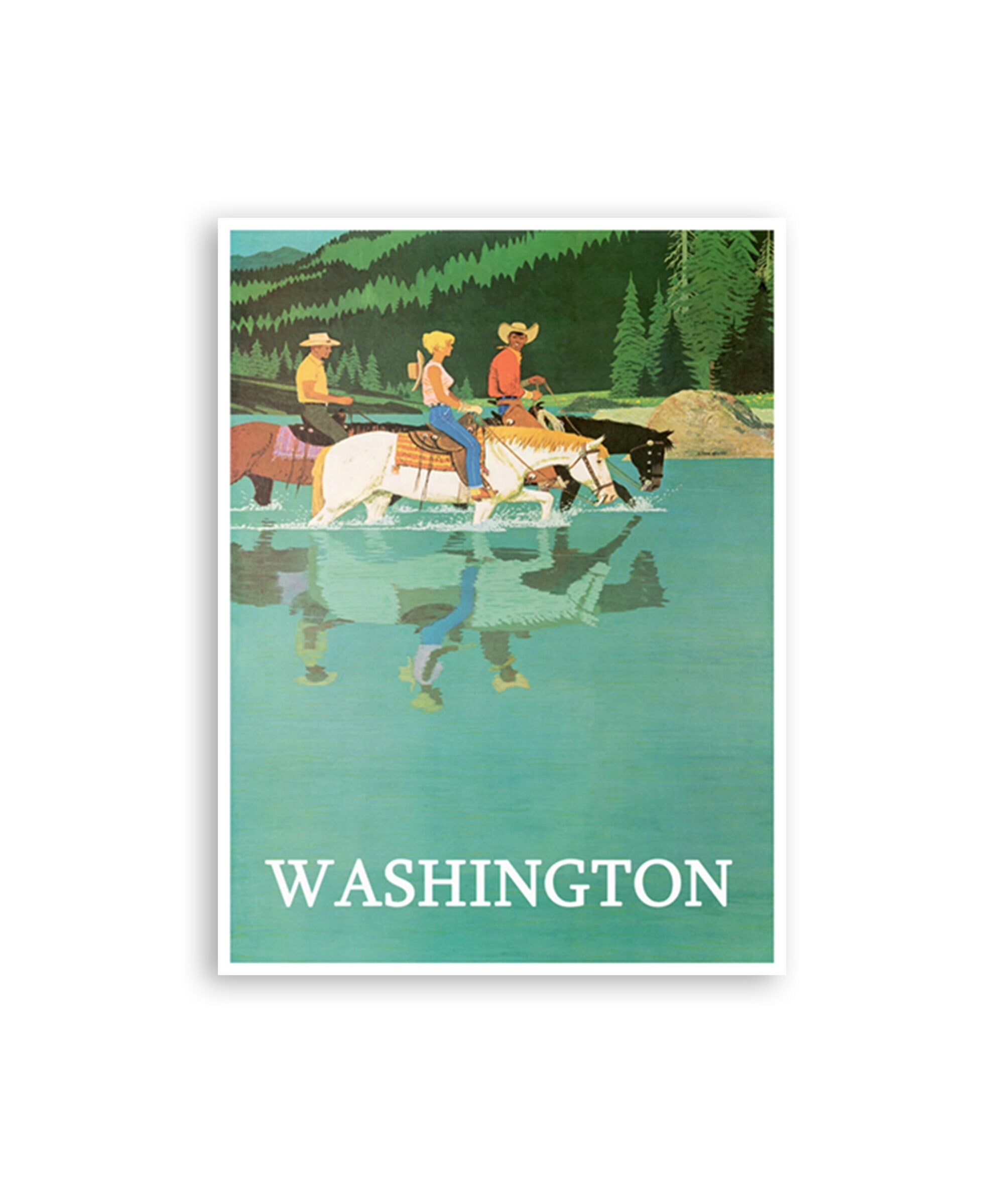 Washington Wall Art Poster Travel Decor Vintage Print (XR3121)