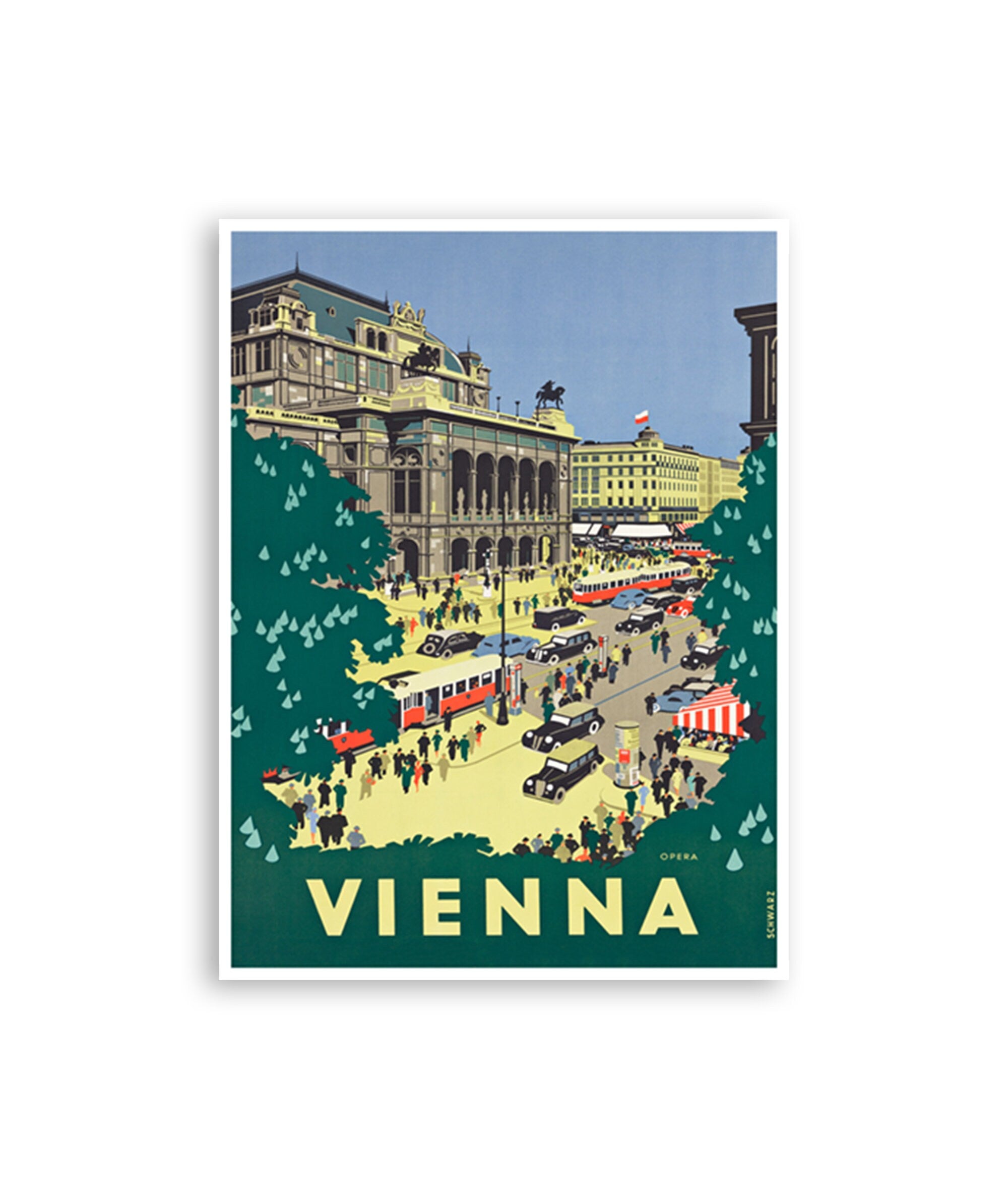 Vienna Austria Art Travel Poster Print Home Decor (XR3666)